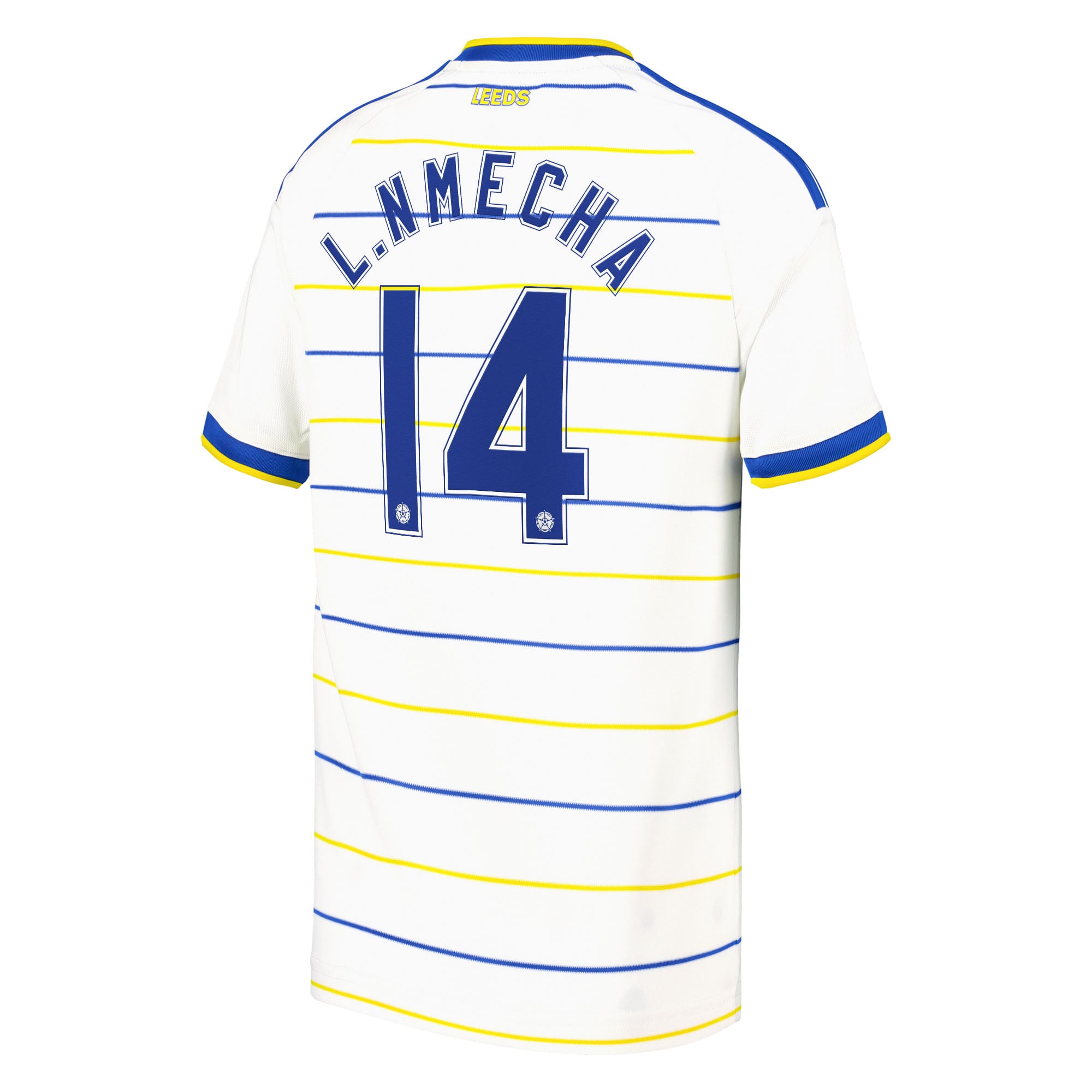 Leeds United adidas Home Shirt 2026-27 - Kids with L. Nmecha 14 Cup printing, , rebel_hi-res