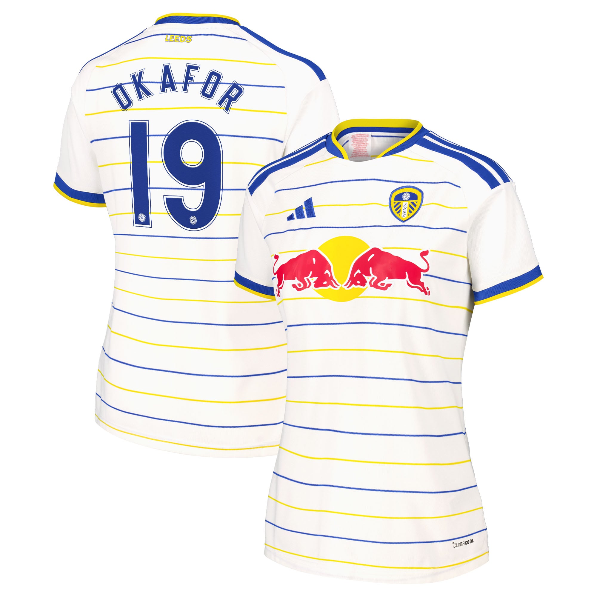 Leeds United adidas Home Shirt 2026-27 - Womens with Okafor 19 Cup printing, , rebel_hi-res