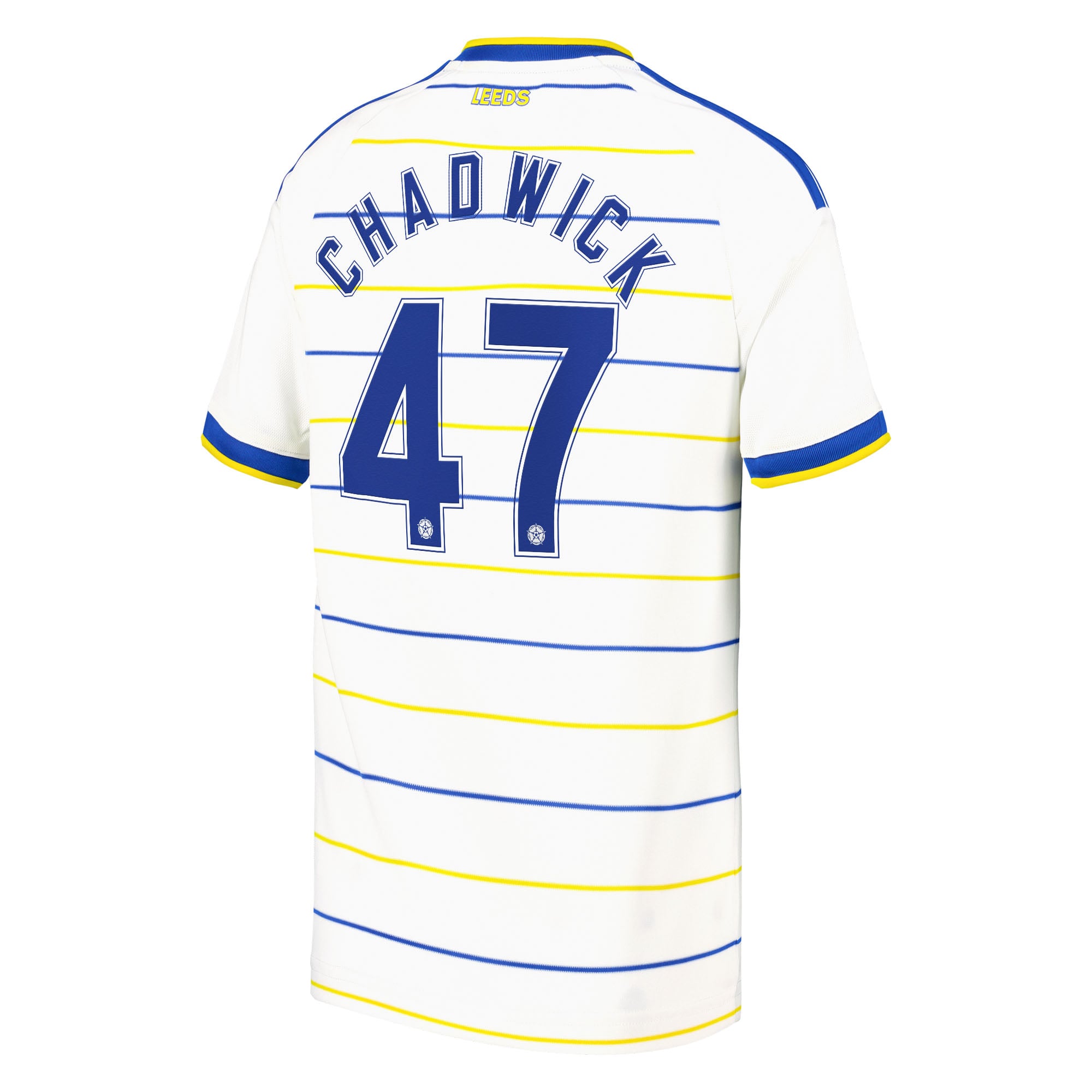 Leeds United adidas Home Shirt 2026-27 - Kids with Chadwick 47 Cup printing, , rebel_hi-res