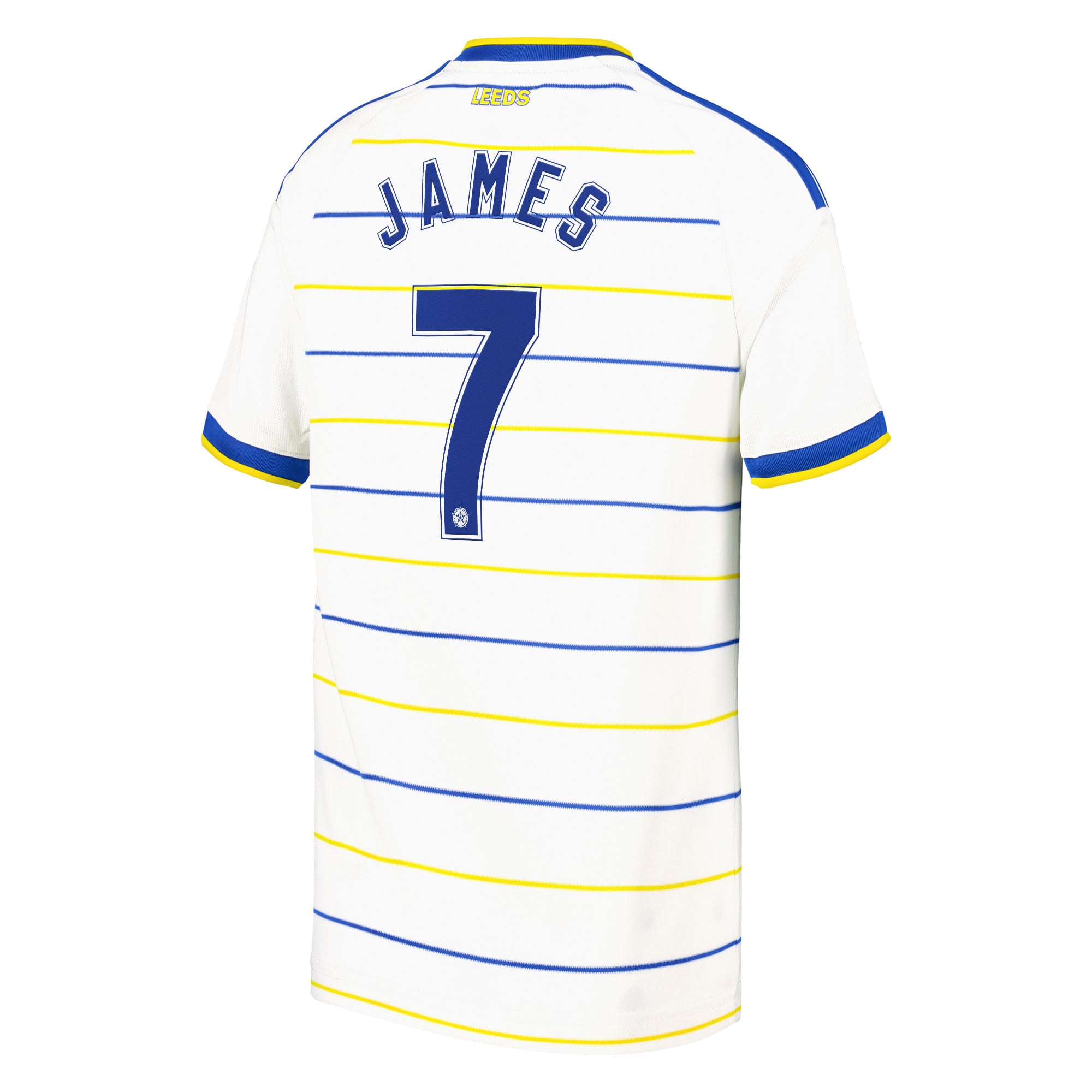 Leeds United adidas Home Shirt 2026-27 - Kids with James 7 Cup printing, , rebel_hi-res