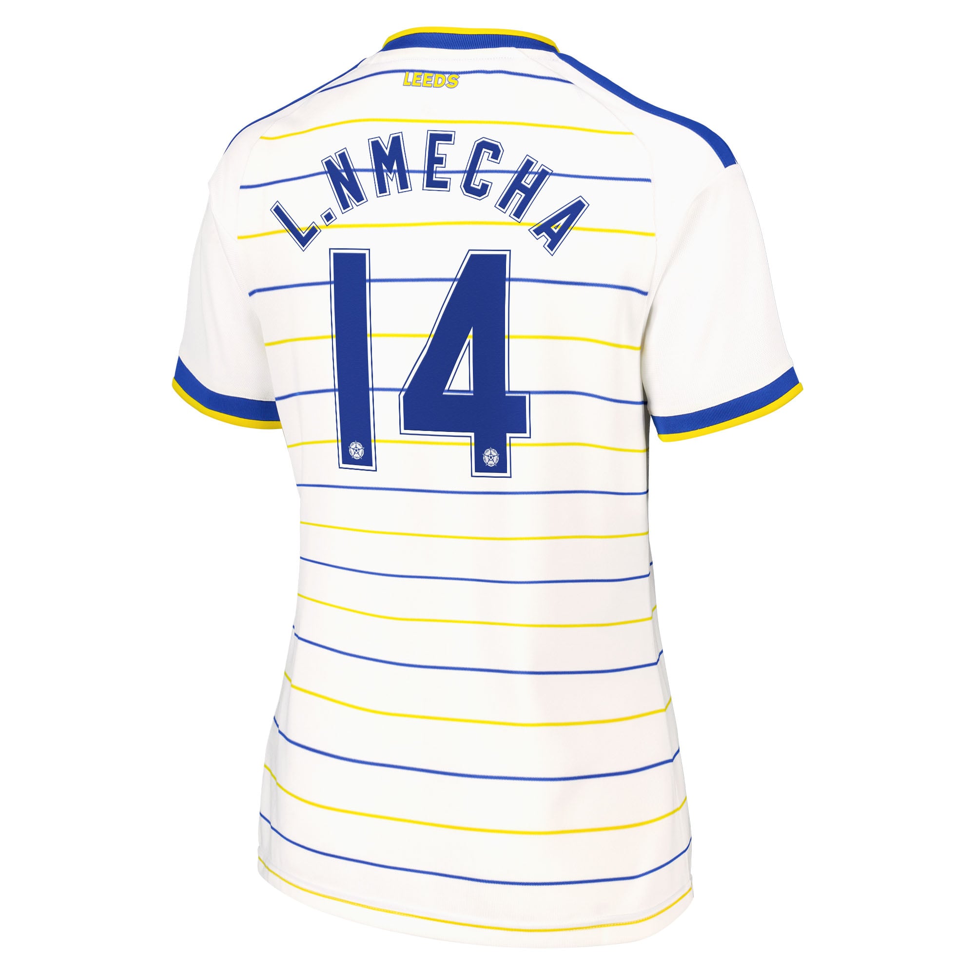 Leeds United adidas Home Shirt 2026-27 - Womens with L. Nmecha 14 Cup printing, , rebel_hi-res