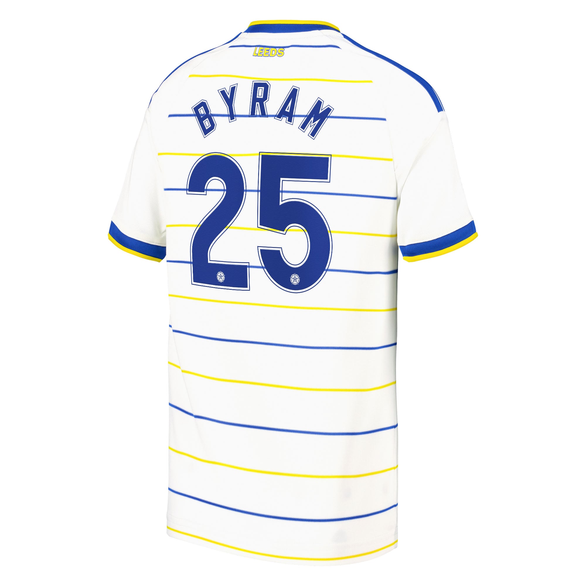 Leeds United adidas Home Shirt 2026-27 - Kids with Byram 25 Cup printing, , rebel_hi-res