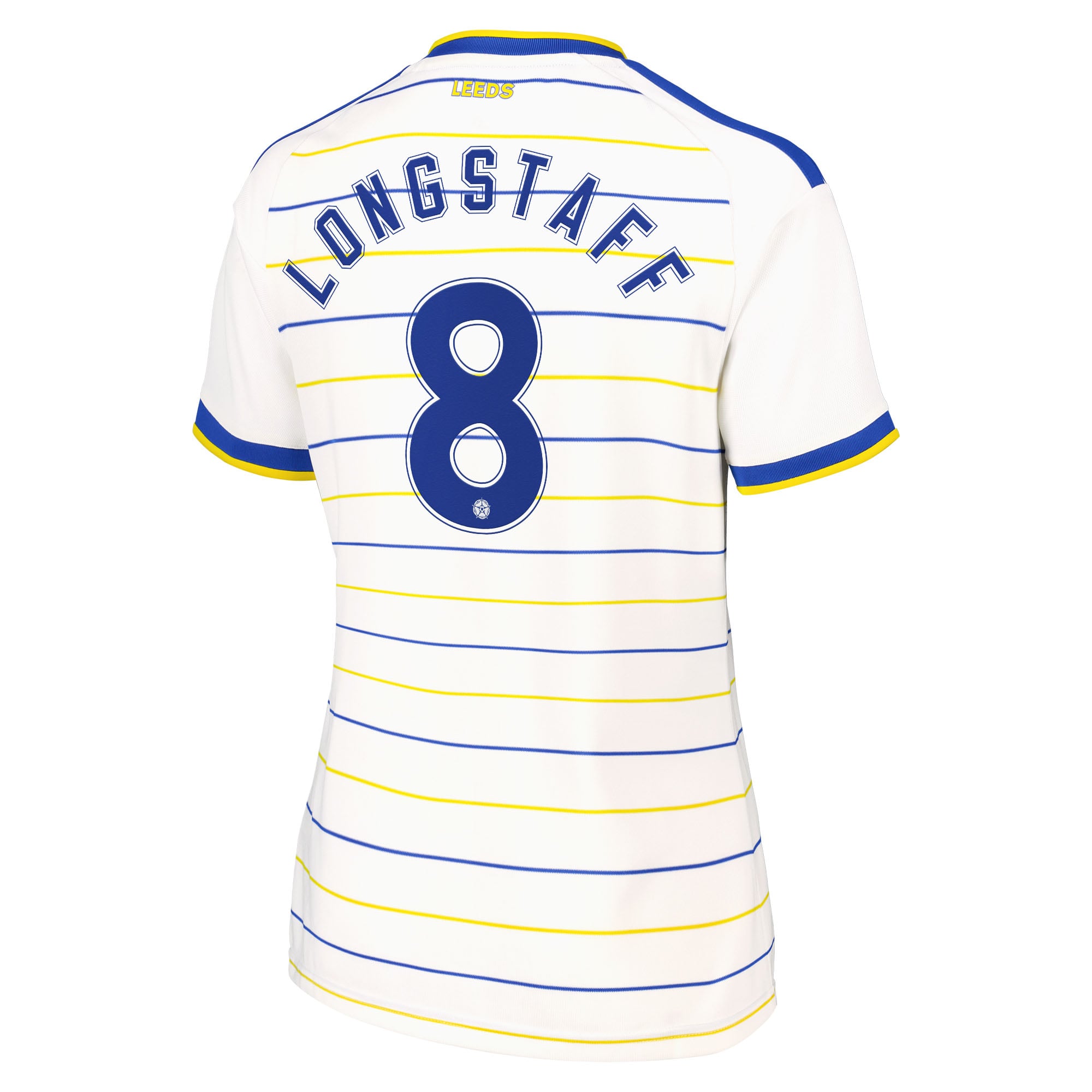 Leeds United adidas Home Shirt 2026-27 - Womens with Longstaff 8 Cup printing, , rebel_hi-res