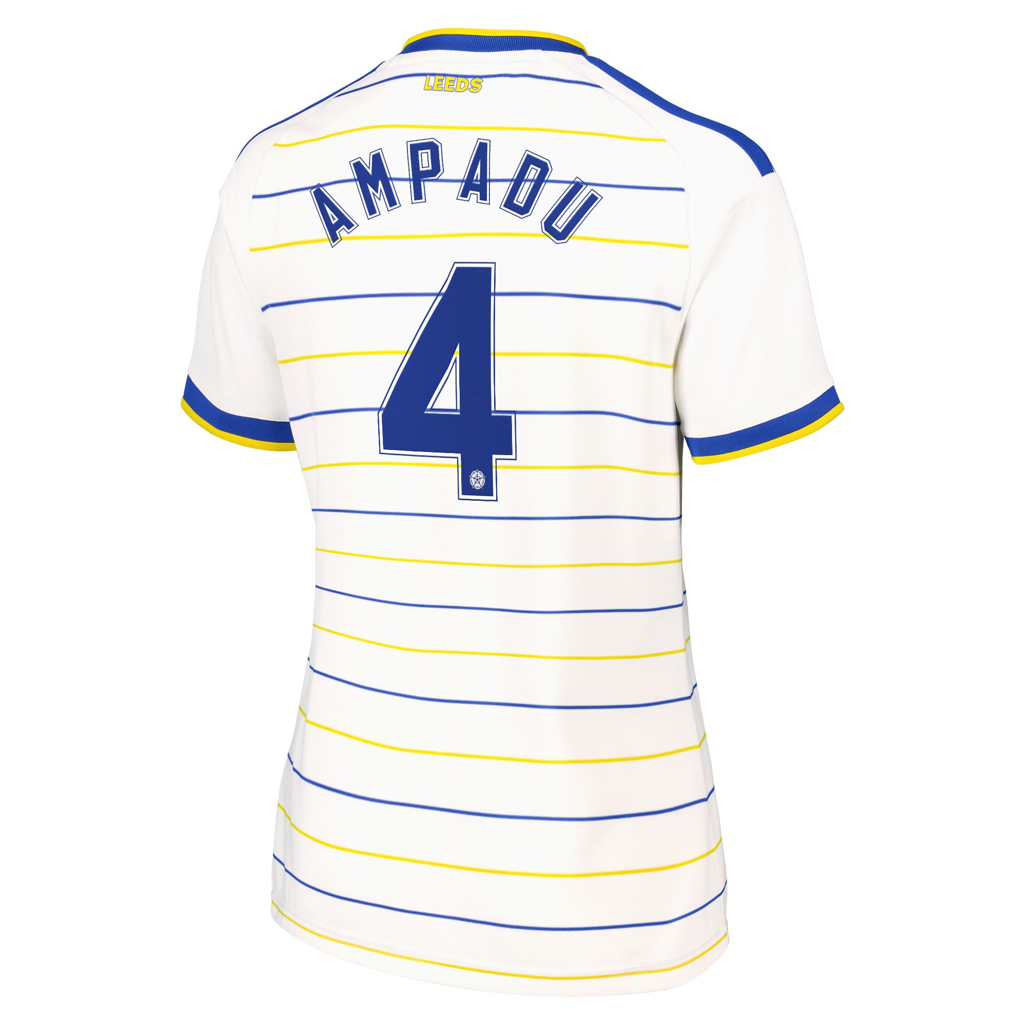 Leeds United adidas Home Shirt 2026-27 - Womens with Ampadu 4 Cup printing, , rebel_hi-res