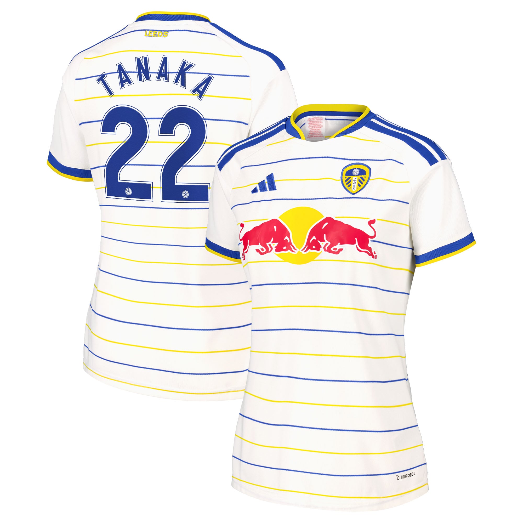 Leeds United adidas Home Shirt 2026-27 - Womens with Tanaka 22 Cup printing, , rebel_hi-res