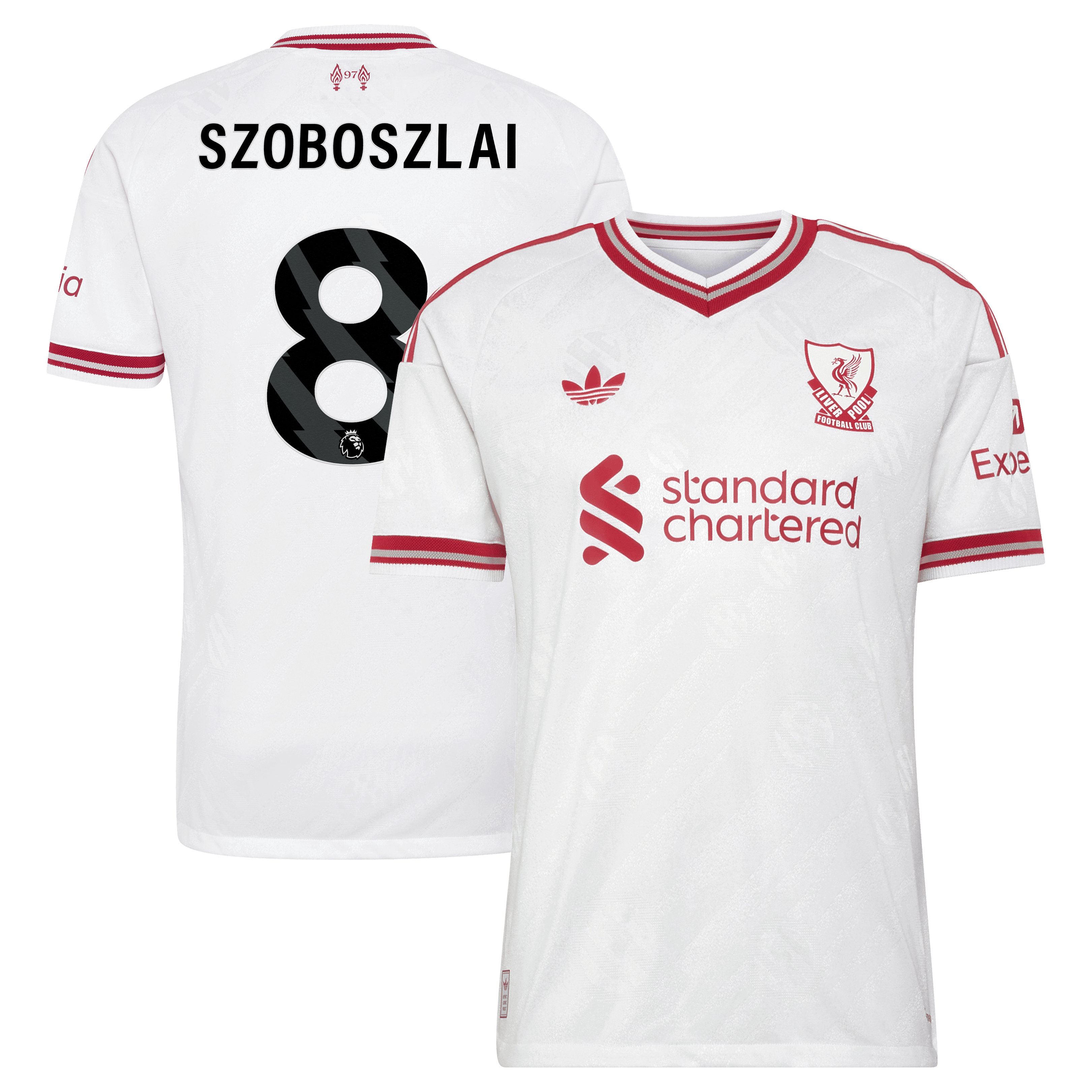 Liverpool adidas Away Authentic Shirt 2026-27 with Szoboszlai 8 printing