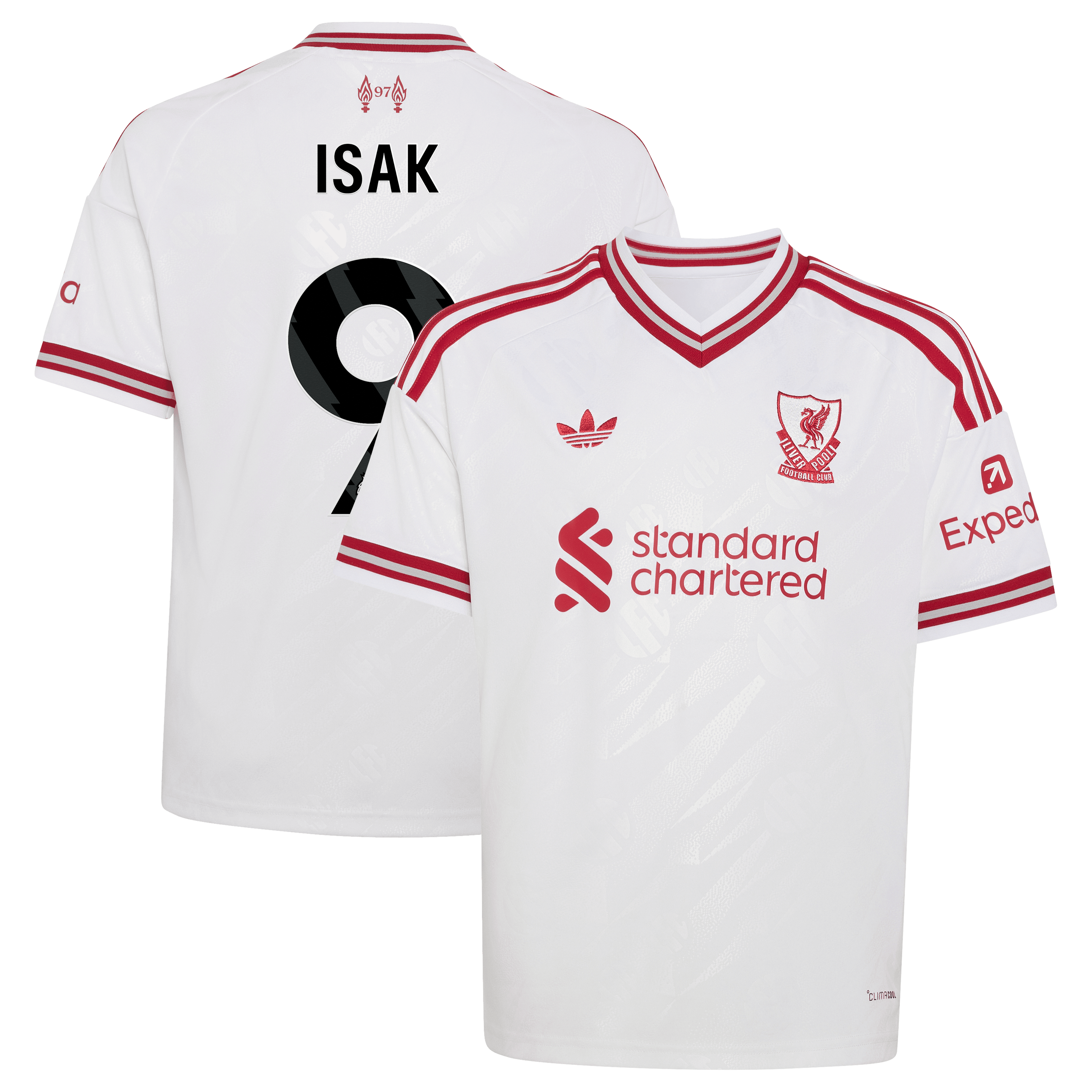 Liverpool adidas Away Shirt 2026-27 - Kids with Isak 9 printing, , rebel_hi-res