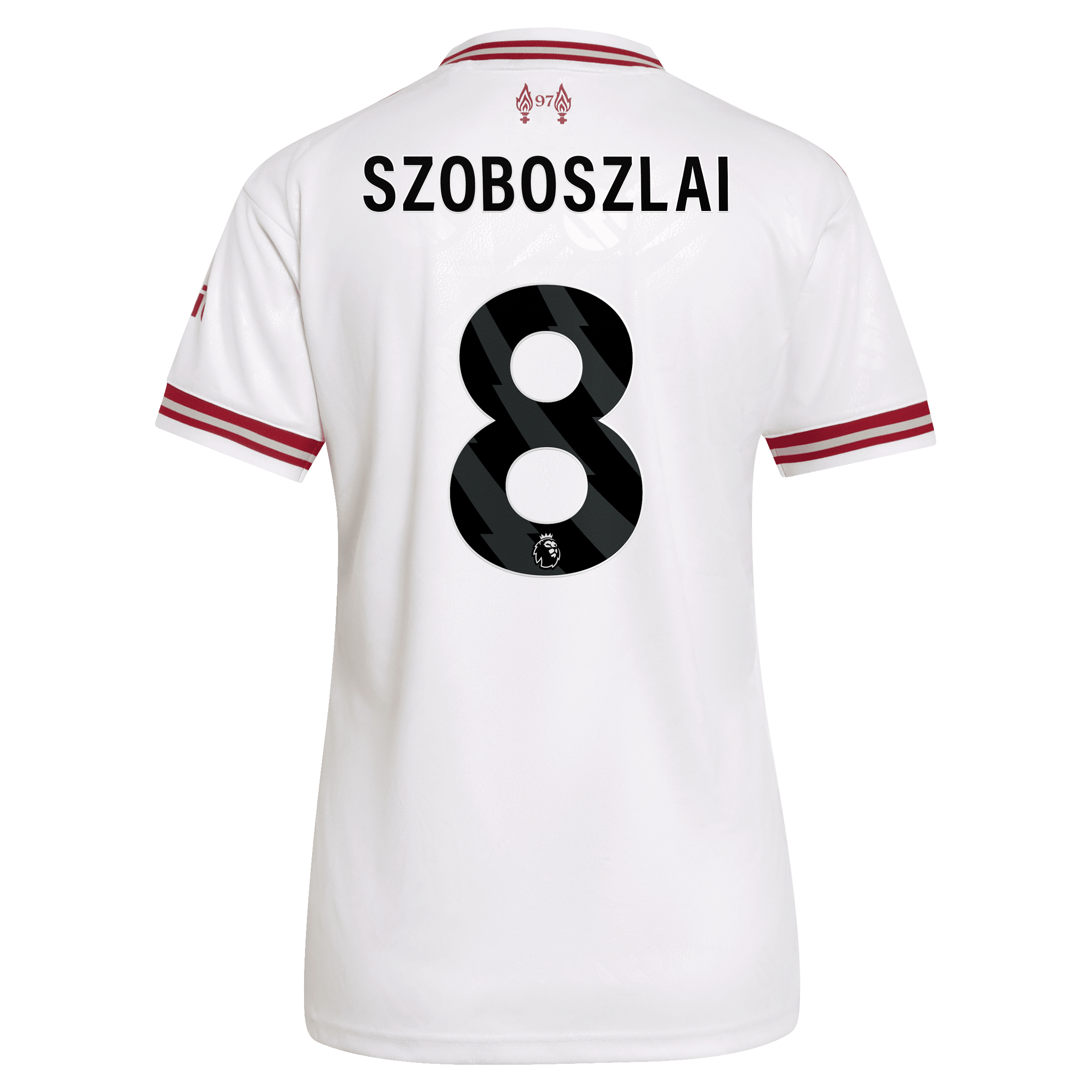 Liverpool adidas Away Shirt 2026-27 - Womens with Szoboszlai 8 printing, , rebel_hi-res
