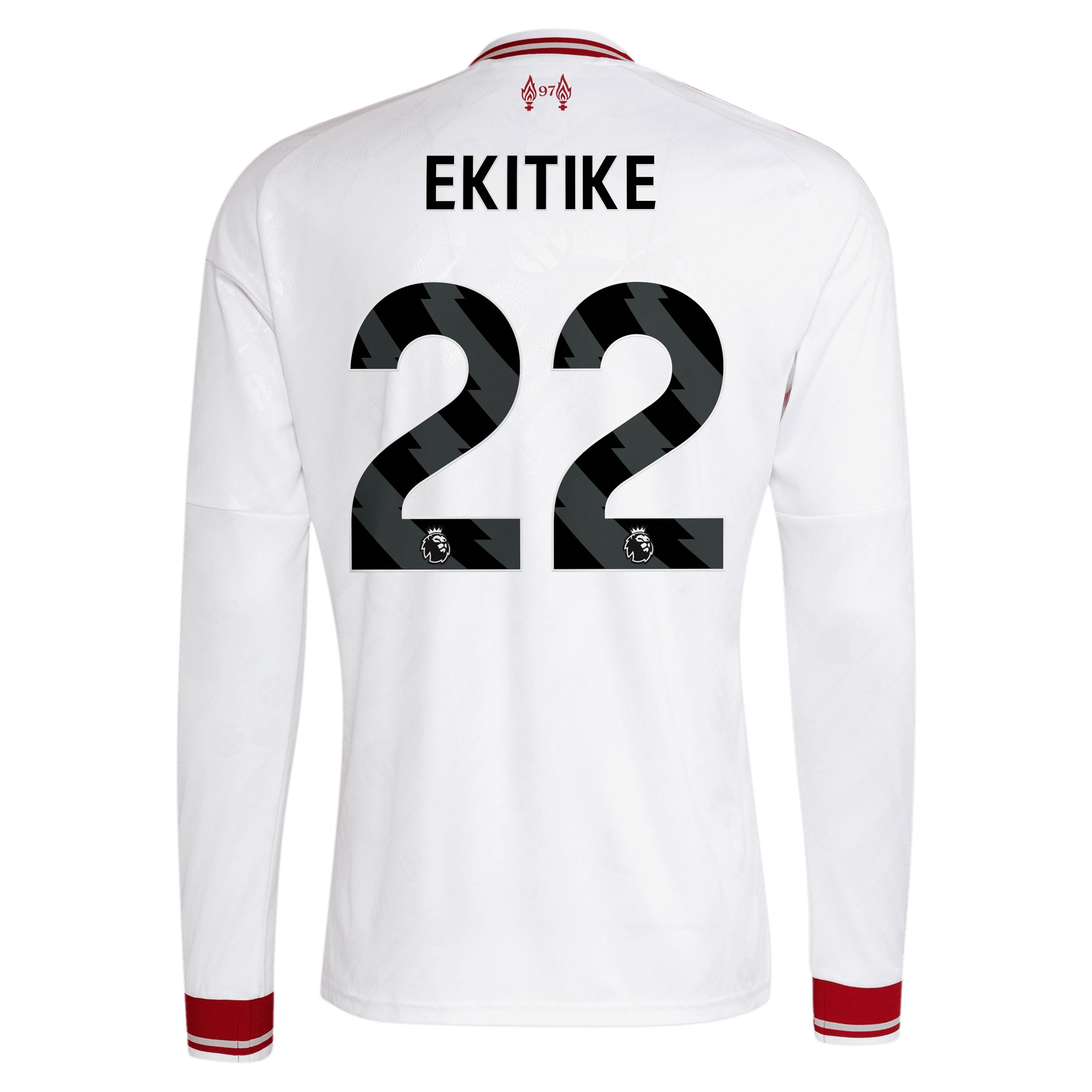 Liverpool adidas Away Shirt 2026-27 - Kids - Long Sleeve with Ekitike 22 printing, , rebel_hi-res