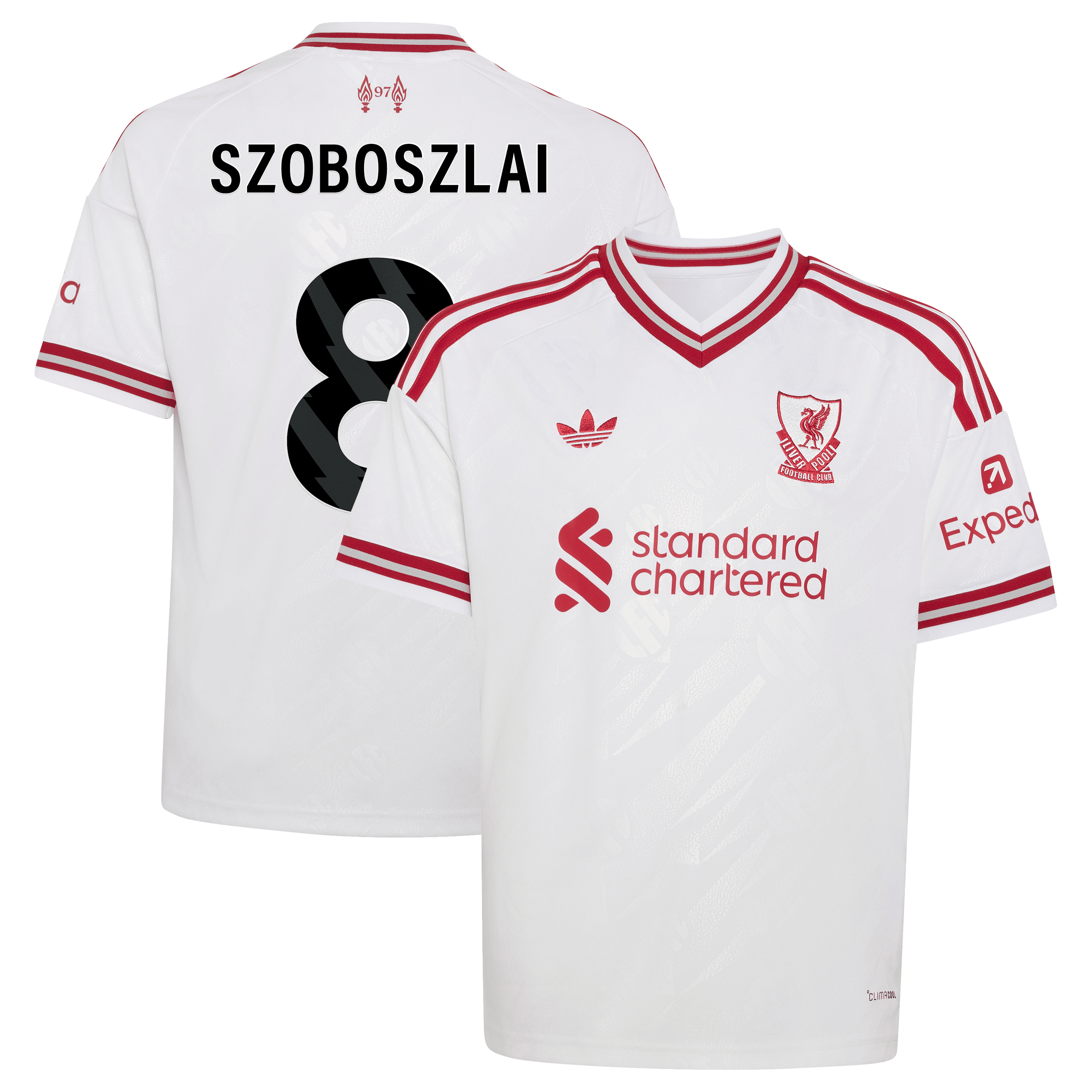 Liverpool adidas Away Shirt 2026-27 - Kids with Szoboszlai 8 printing, , rebel_hi-res