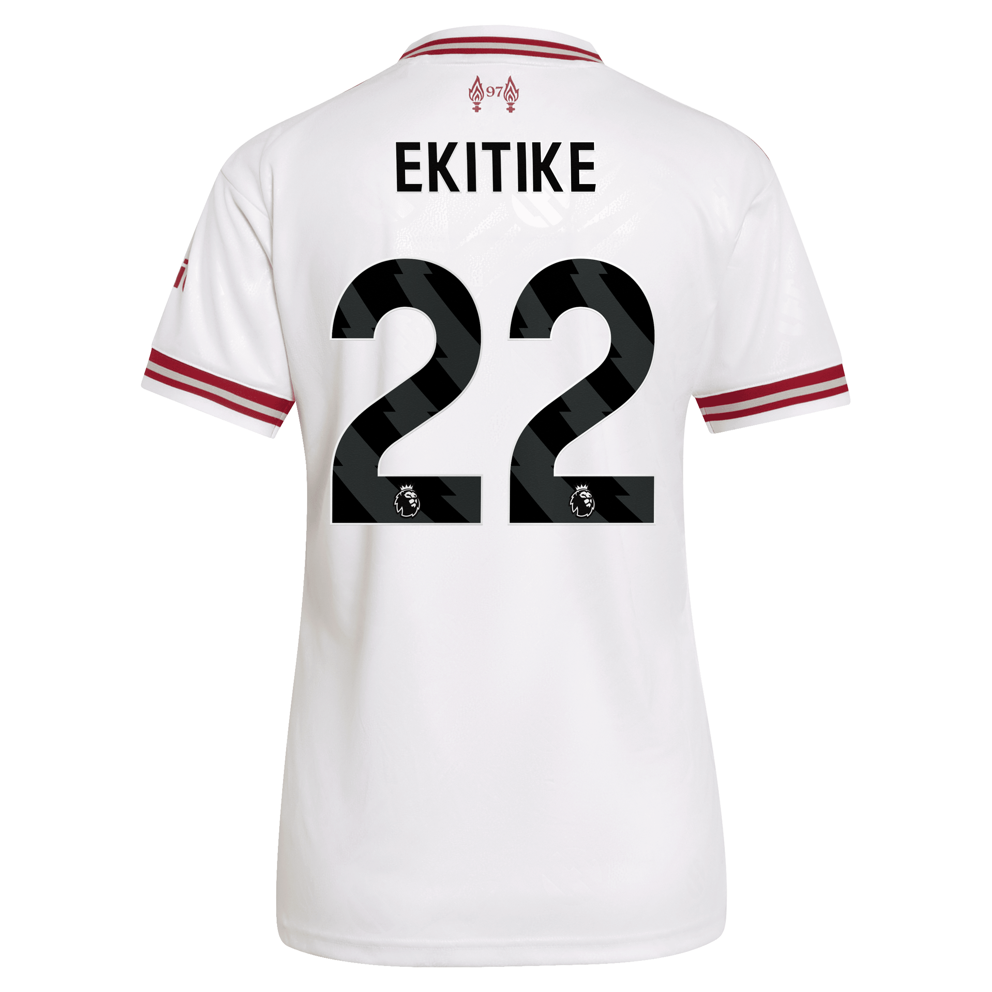 Liverpool adidas Away Shirt 2026-27 - Womens with Ekitike 22 printing, , rebel_hi-res