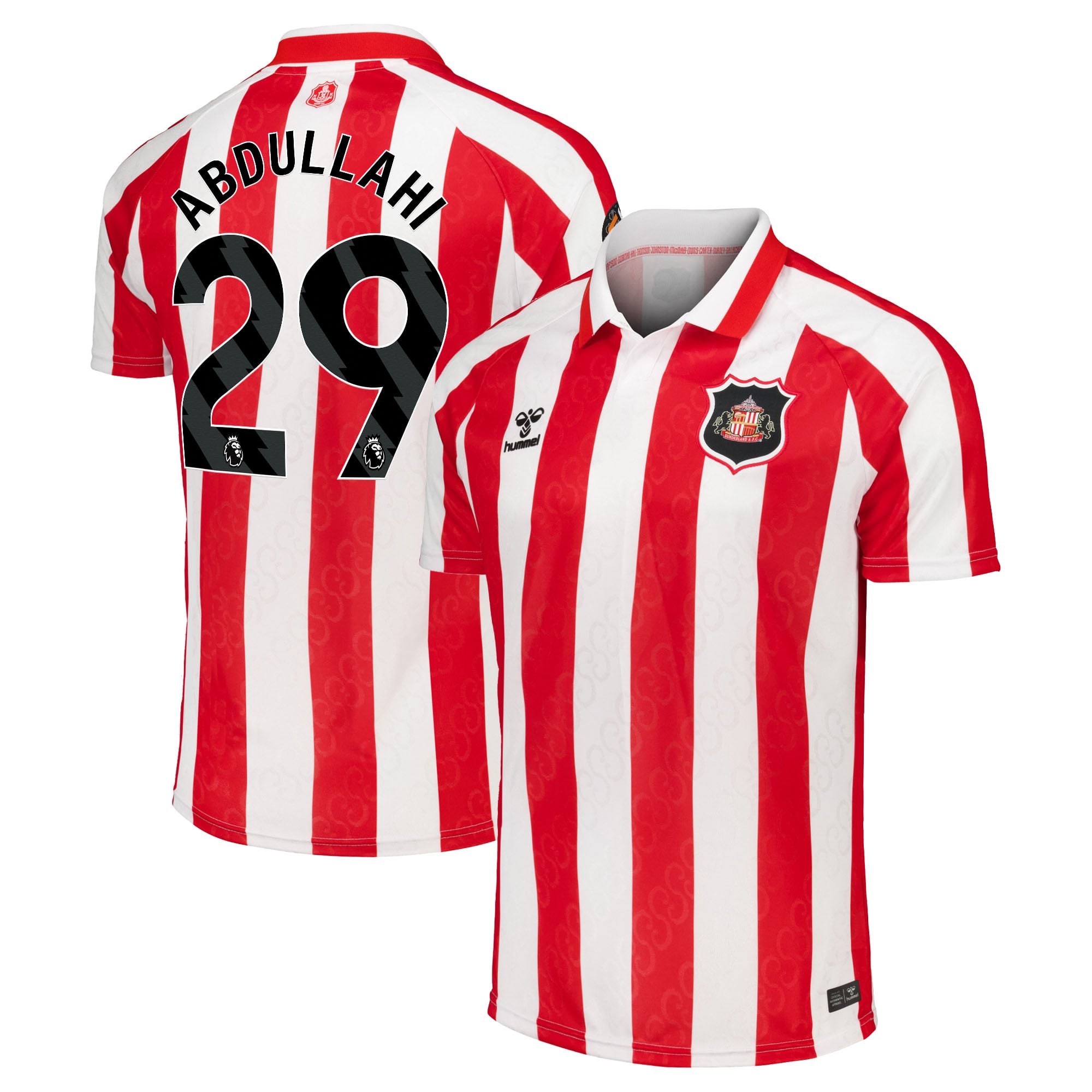 Sunderland Hummel Home Shirt 2026-27 with Abdullahi 29 printing, , rebel_hi-res