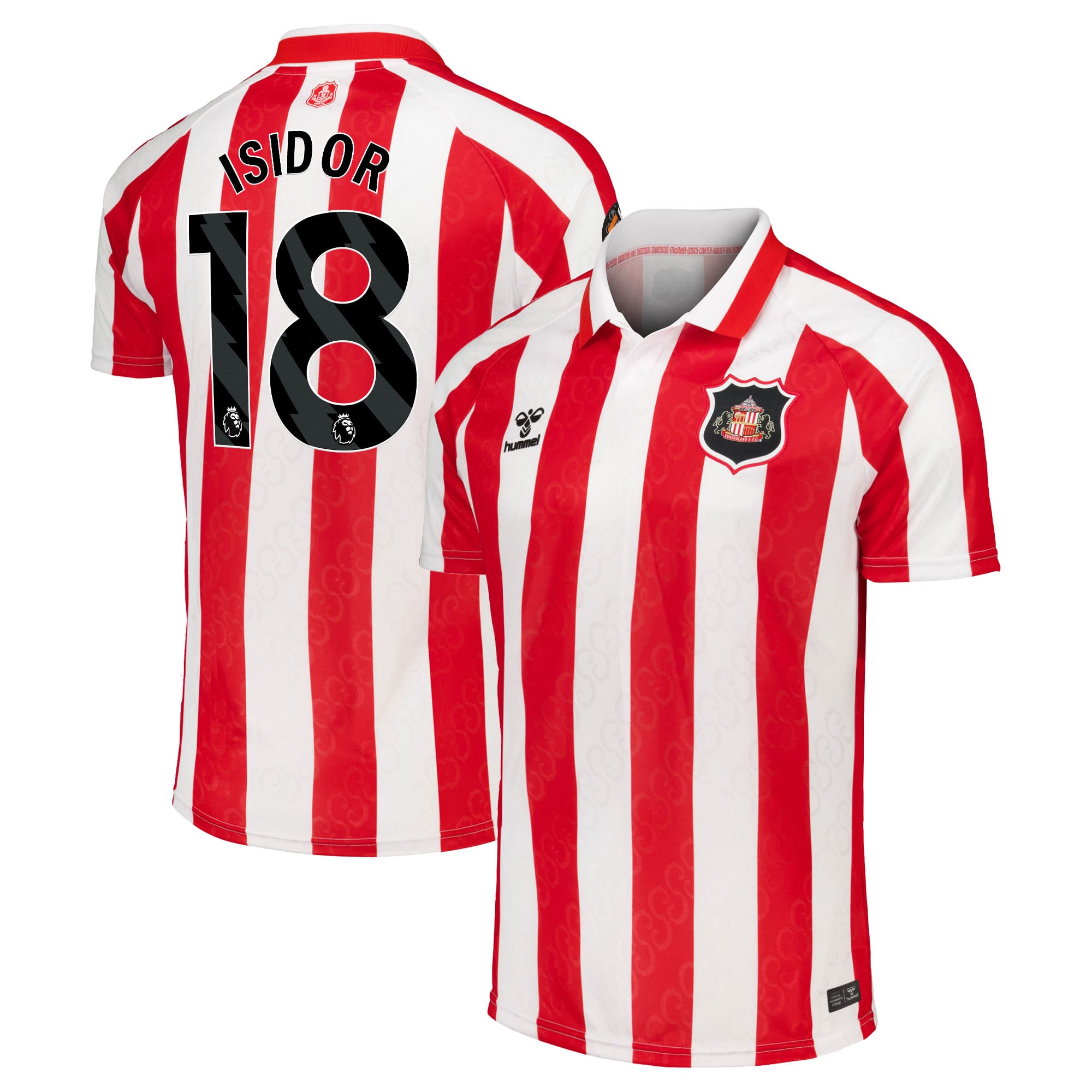 Sunderland Hummel Home Shirt 2026-27 with Isidor 18 printing, , rebel_hi-res