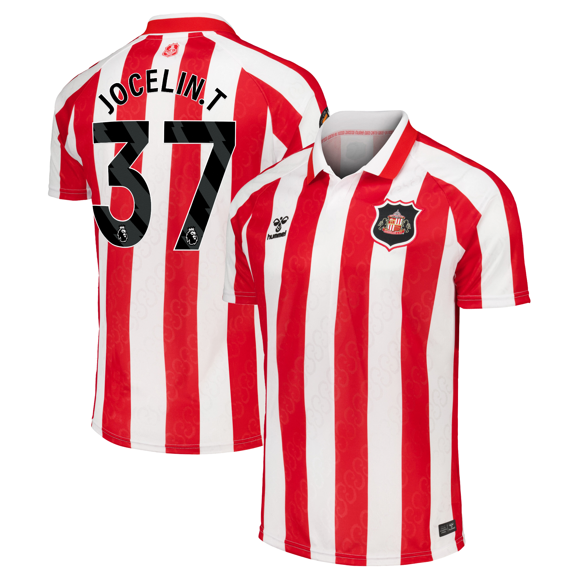 Sunderland Hummel Home Shirt 2026-27 with Jocelin.T 37 printing, , rebel_hi-res
