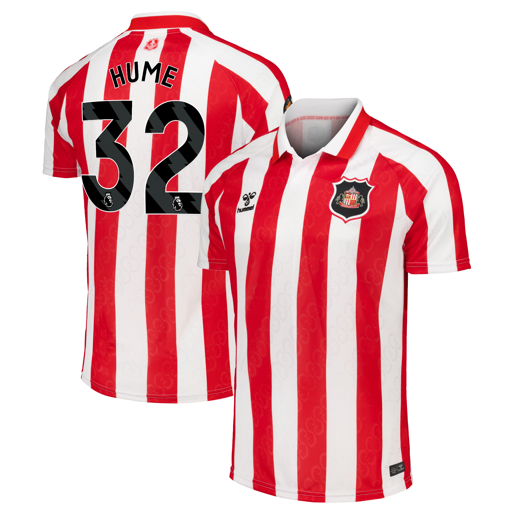 Sunderland Hummel Home Shirt 2026-27 with Hume 32 printing, , rebel_hi-res