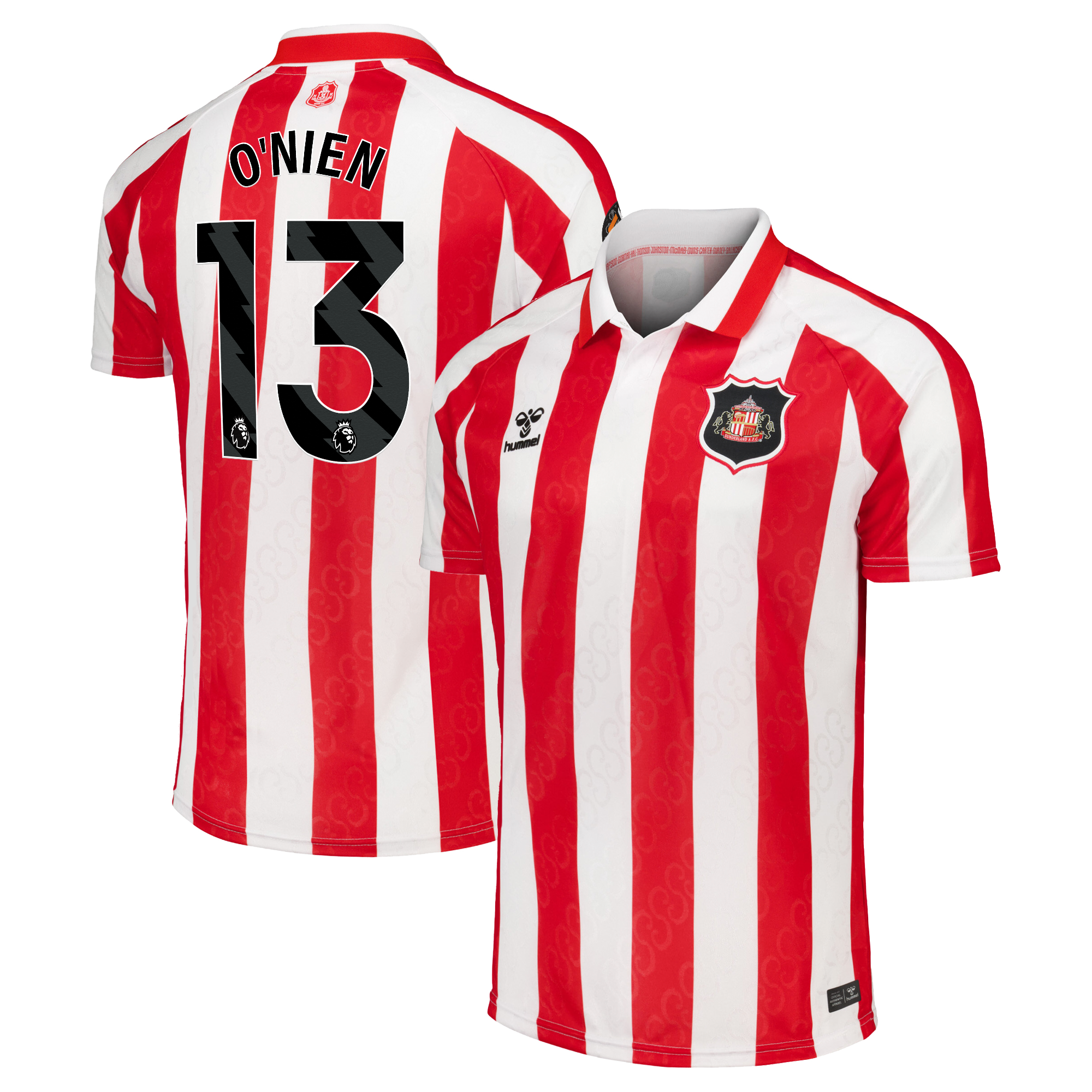Sunderland Hummel Home Shirt 2026-27 with O'Nien 13 printing, , rebel_hi-res
