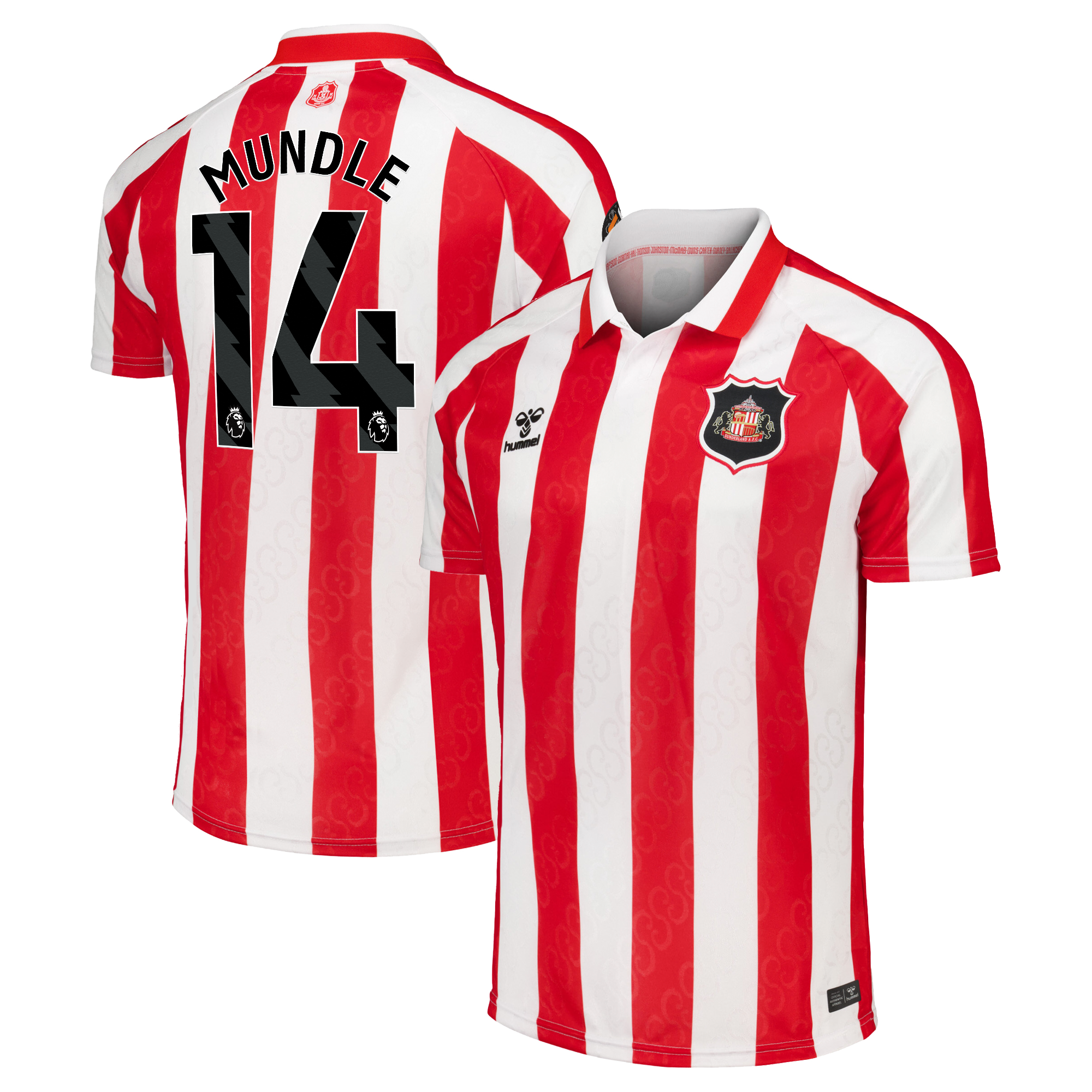 Sunderland Hummel Home Shirt 2026-27 with Mundle 14 printing, , rebel_hi-res
