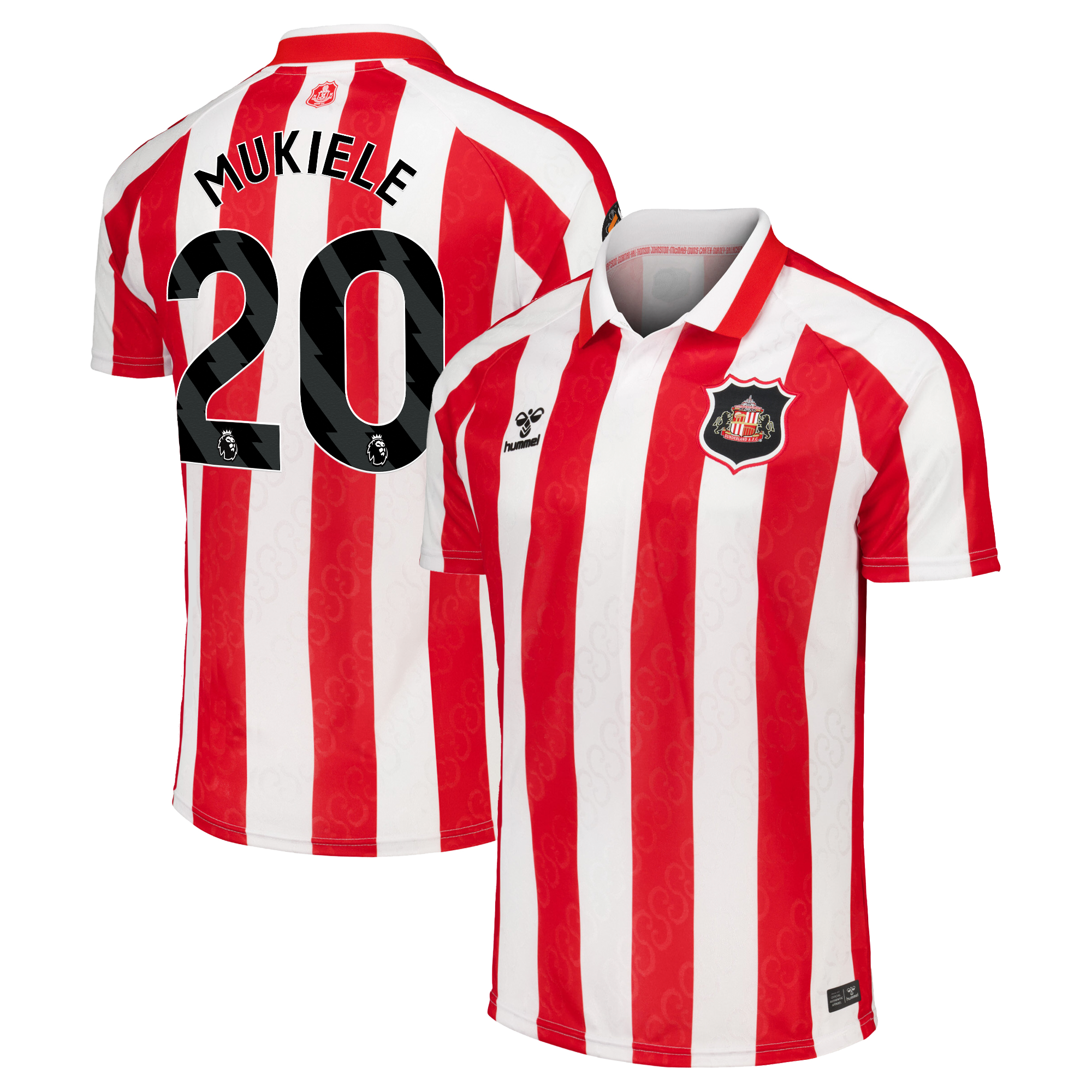 Sunderland Hummel Home Shirt 2026-27 with Mukiele 20 printing, , rebel_hi-res