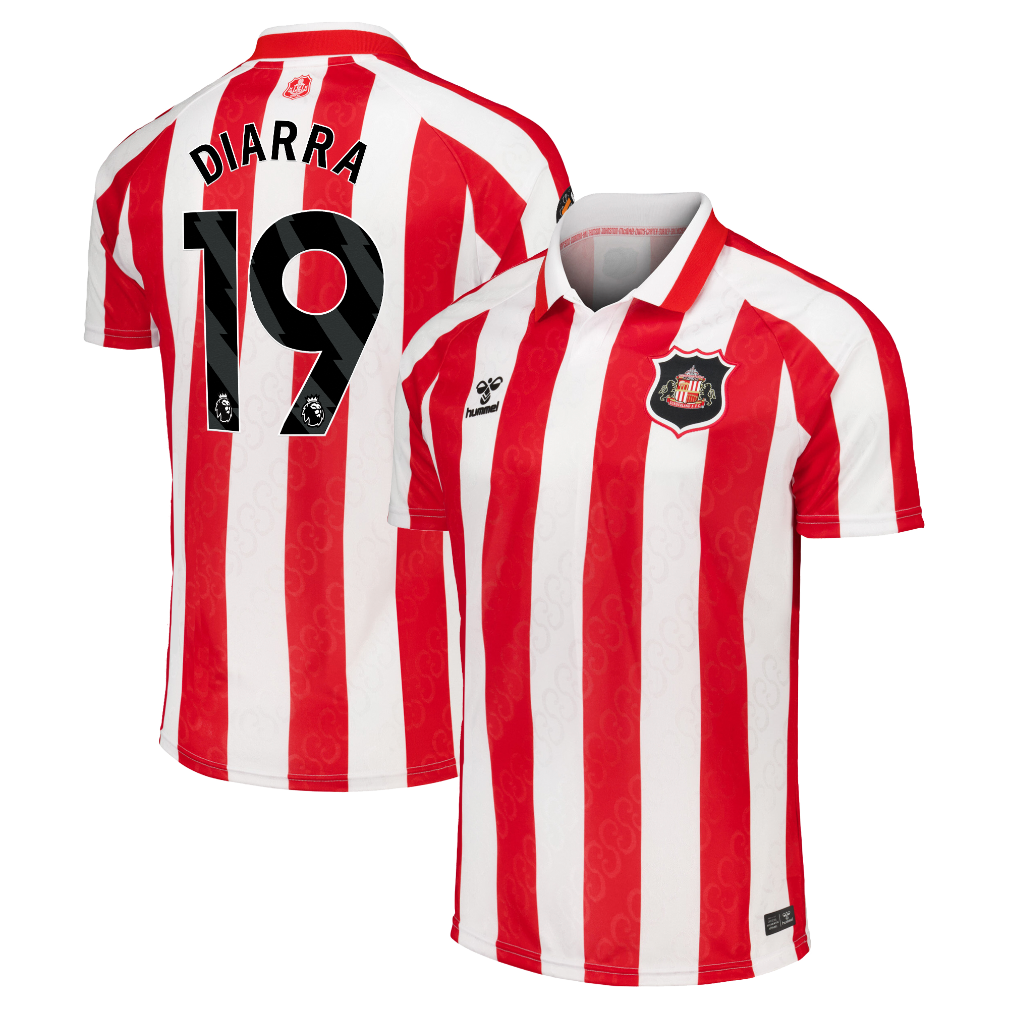 Sunderland Hummel Home Shirt 2026-27 with Diarra 19 printing, , rebel_hi-res