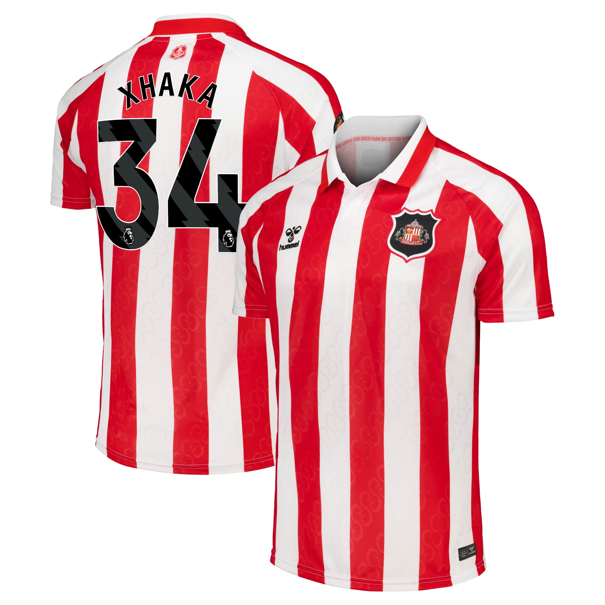 Sunderland Hummel Home Shirt 2026-27 with Xhaka 34 printing, , rebel_hi-res