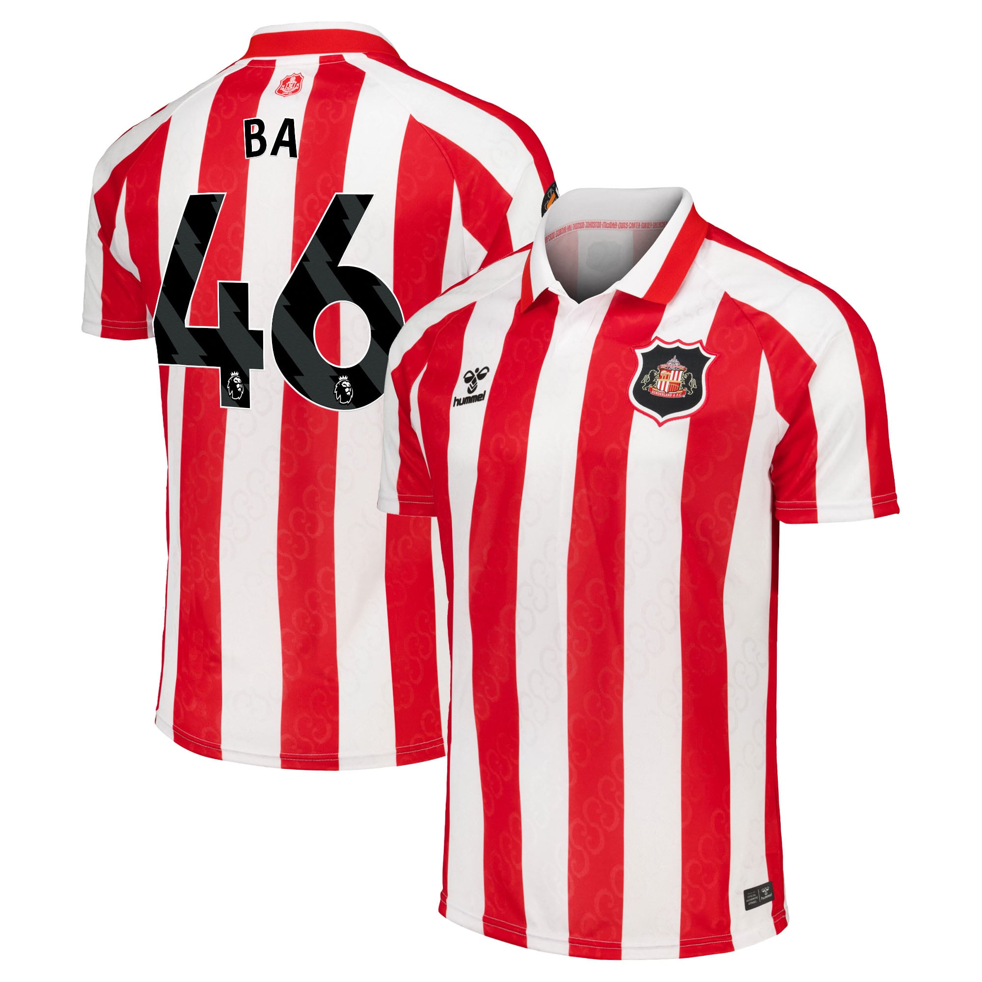 Sunderland Hummel Home Shirt 2026-27 with Ba 46 printing, , rebel_hi-res