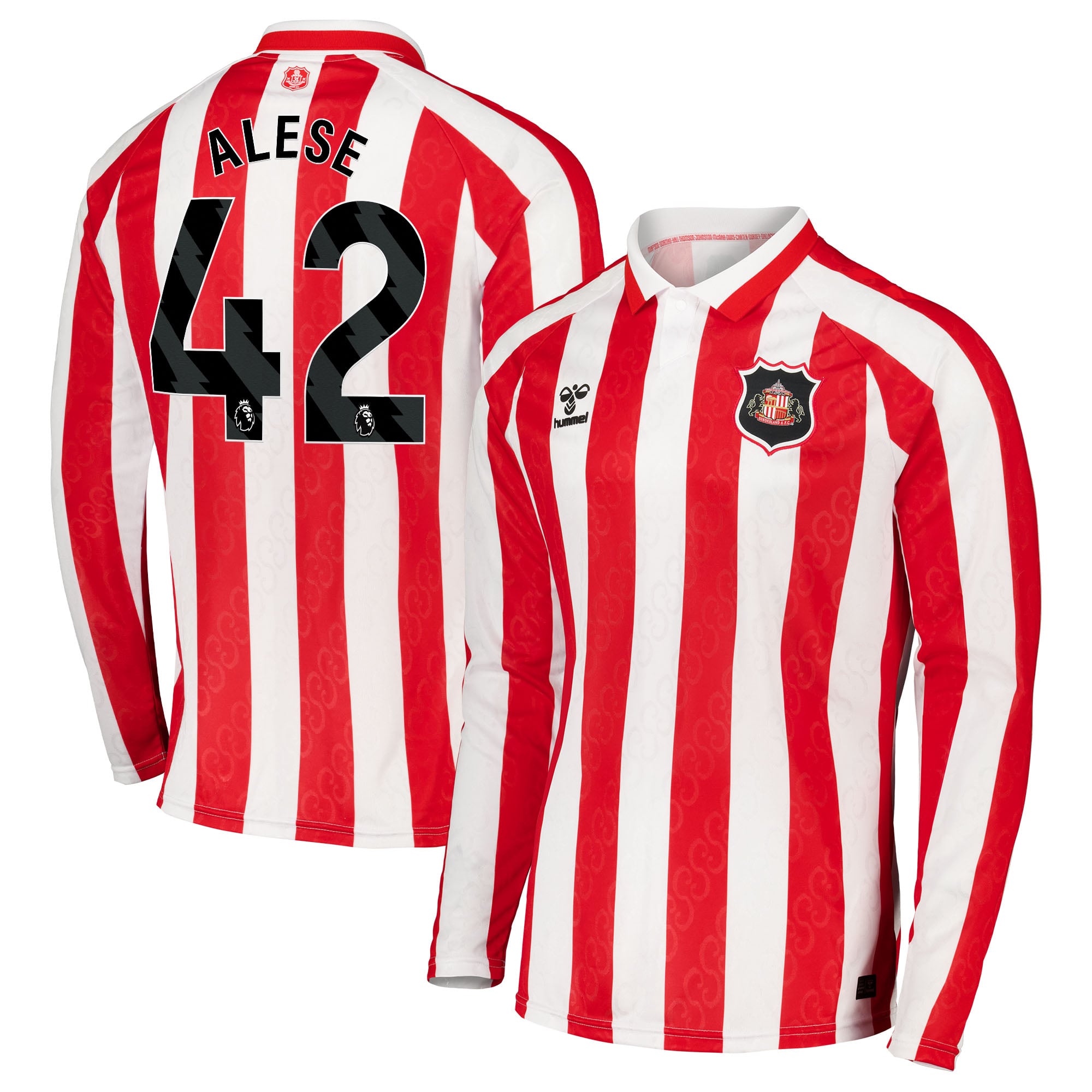 Sunderland Hummel Home Shirt 2026-27 - Long Sleeve with Alese 42 printing, , rebel_hi-res
