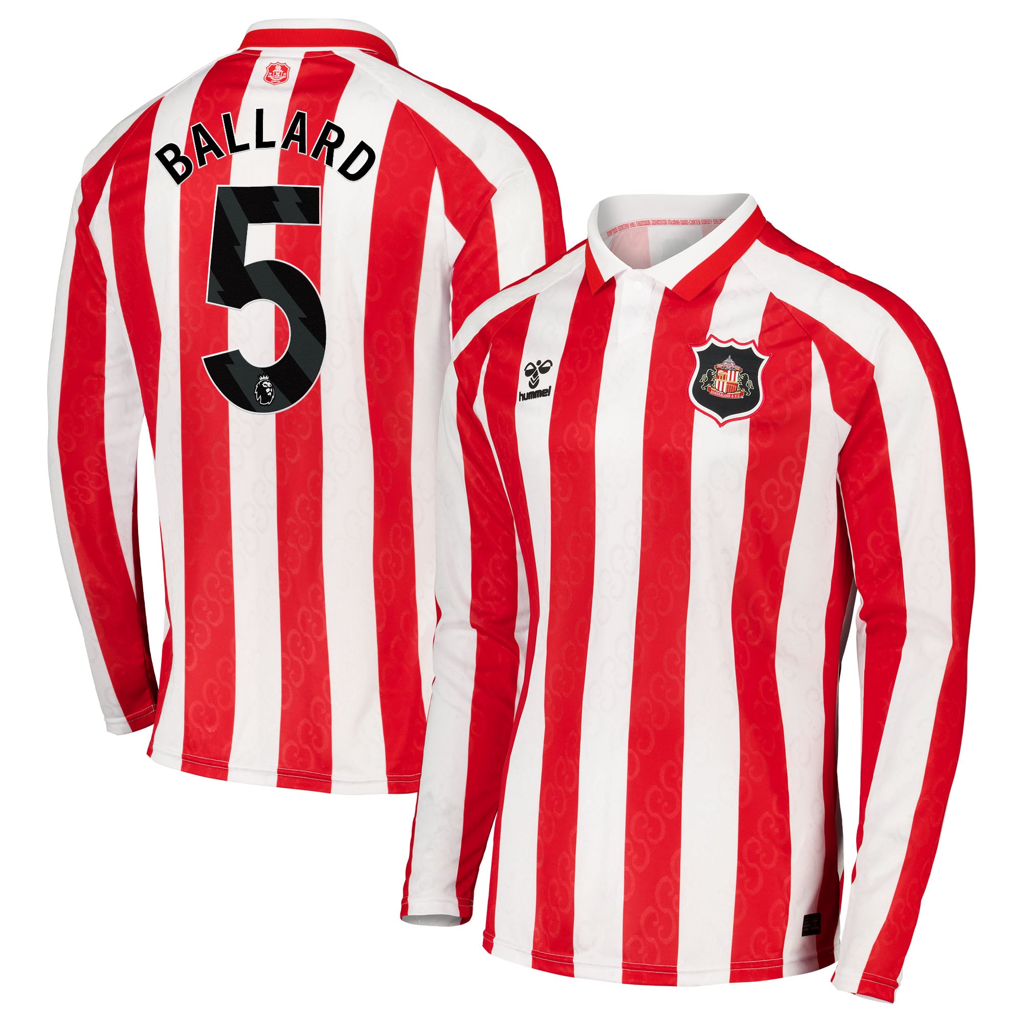 Sunderland Hummel Home Shirt 2026-27 - Long Sleeve with Ballard 5 printing, , rebel_hi-res