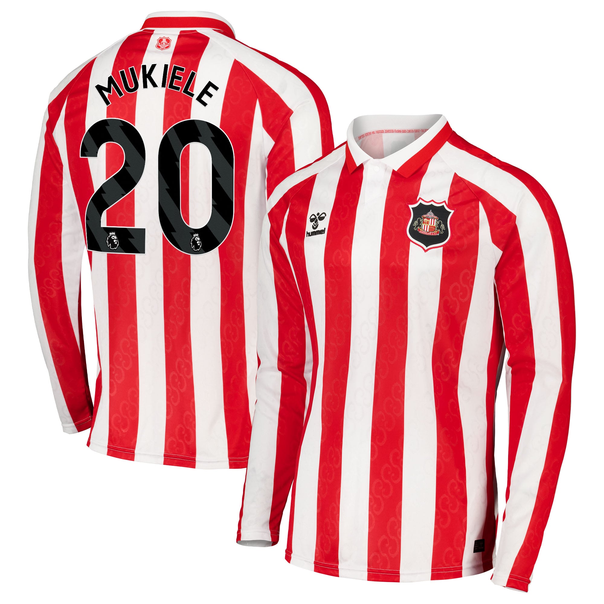 Sunderland Hummel Home Shirt 2026-27 - Long Sleeve with Mukiele 20 printing, , rebel_hi-res