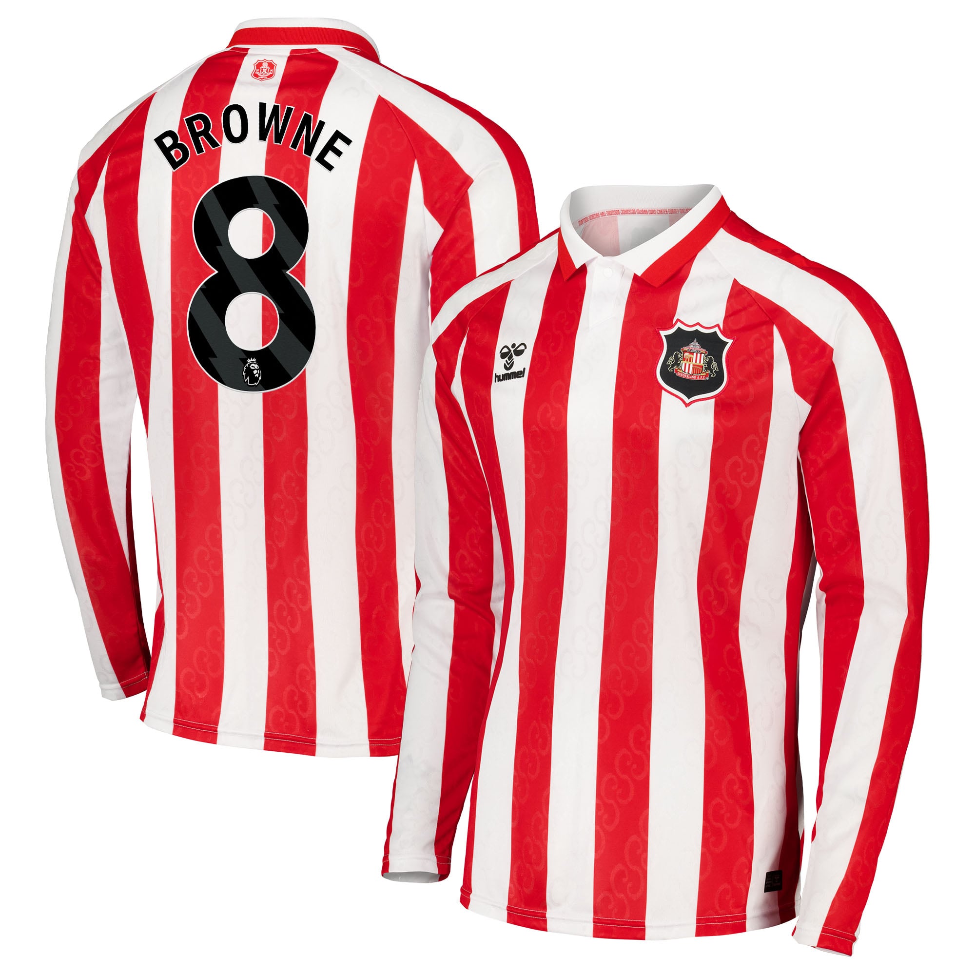 Sunderland Hummel Home Shirt 2026-27 - Long Sleeve with Browne 8 printing, , rebel_hi-res