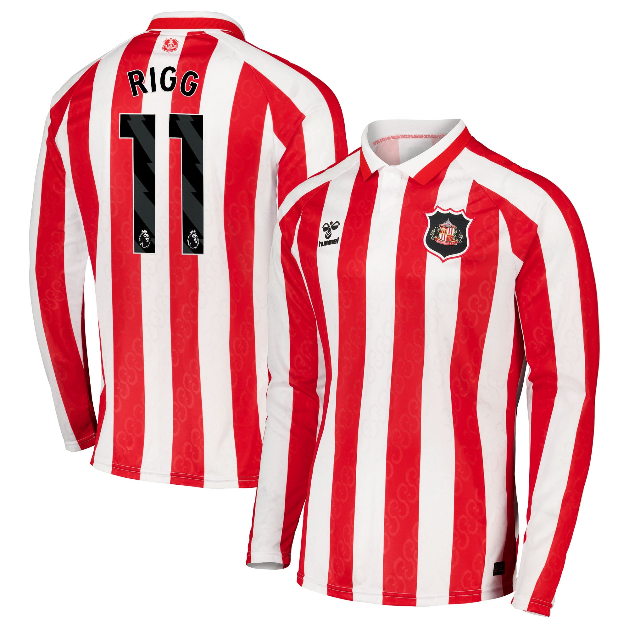 Sunderland Hummel Home Shirt 2026-27 - Long Sleeve with Rigg 11 printing, , rebel_hi-res