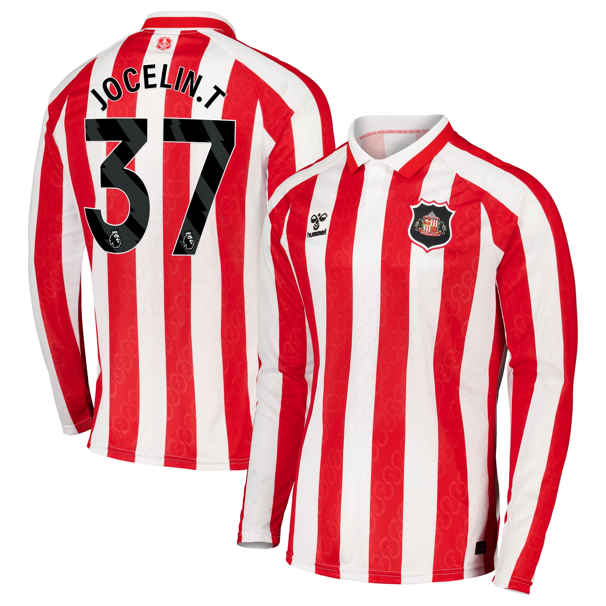 Sunderland Hummel Home Shirt 2026-27 - Long Sleeve with Jocelin.T 37 printing, , rebel_hi-res