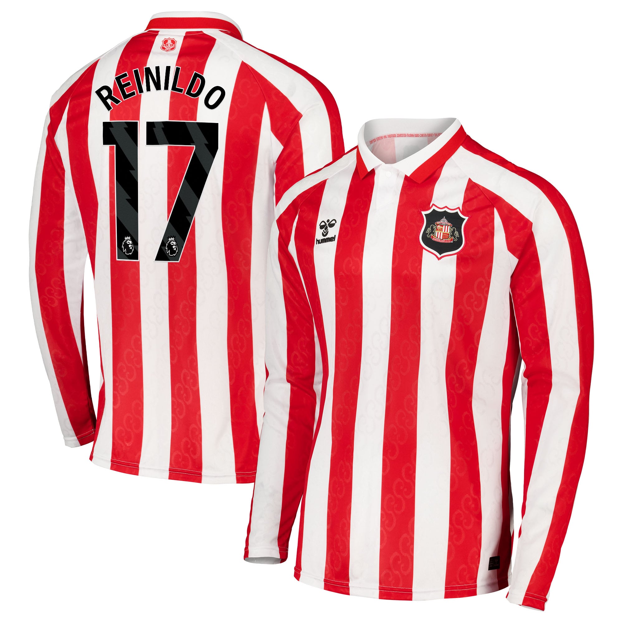 Sunderland Hummel Home Shirt 2026-27 - Long Sleeve with Reinildo 17 printing, , rebel_hi-res