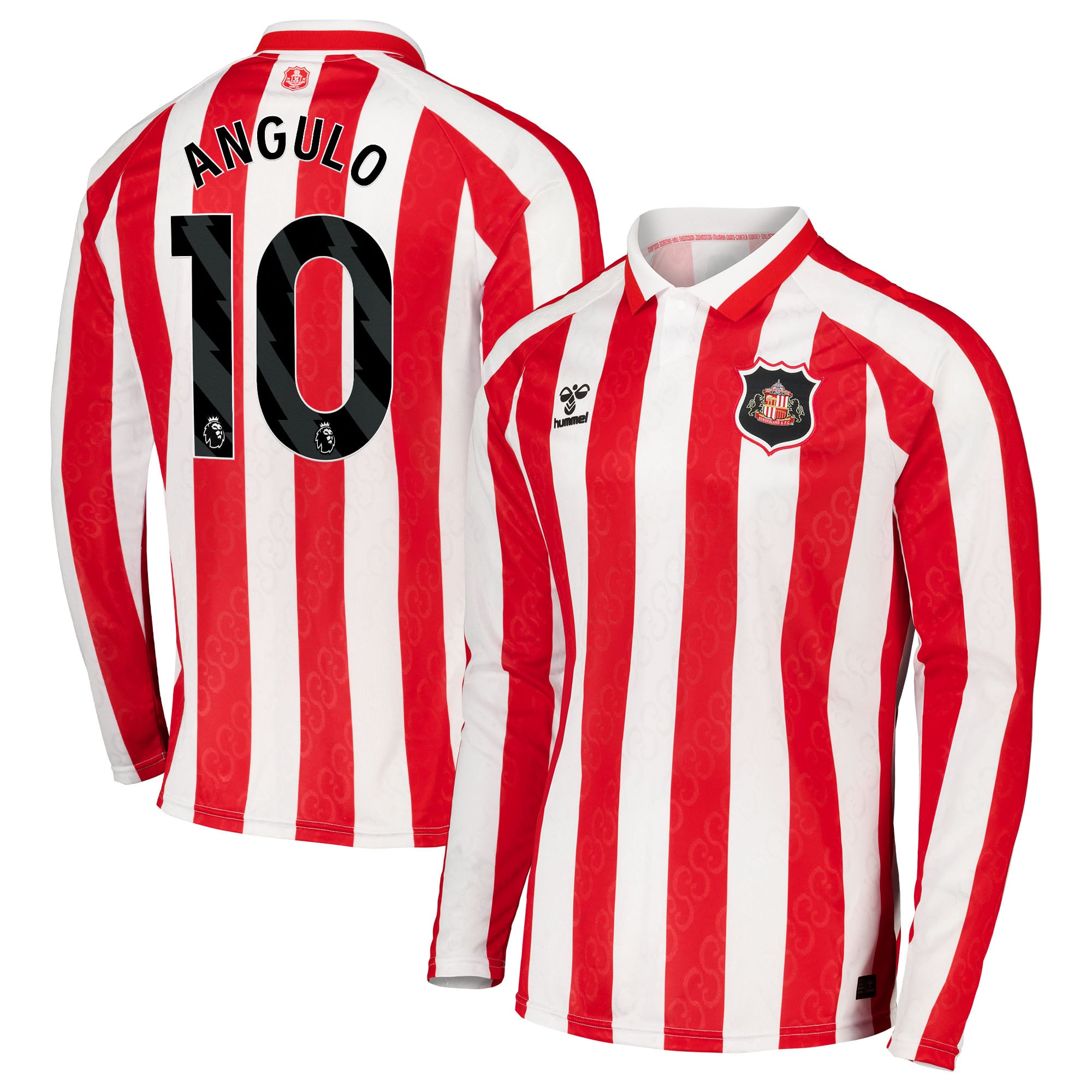 Sunderland Hummel Home Shirt 2026-27 - Long Sleeve with Angulo 10 printing, , rebel_hi-res