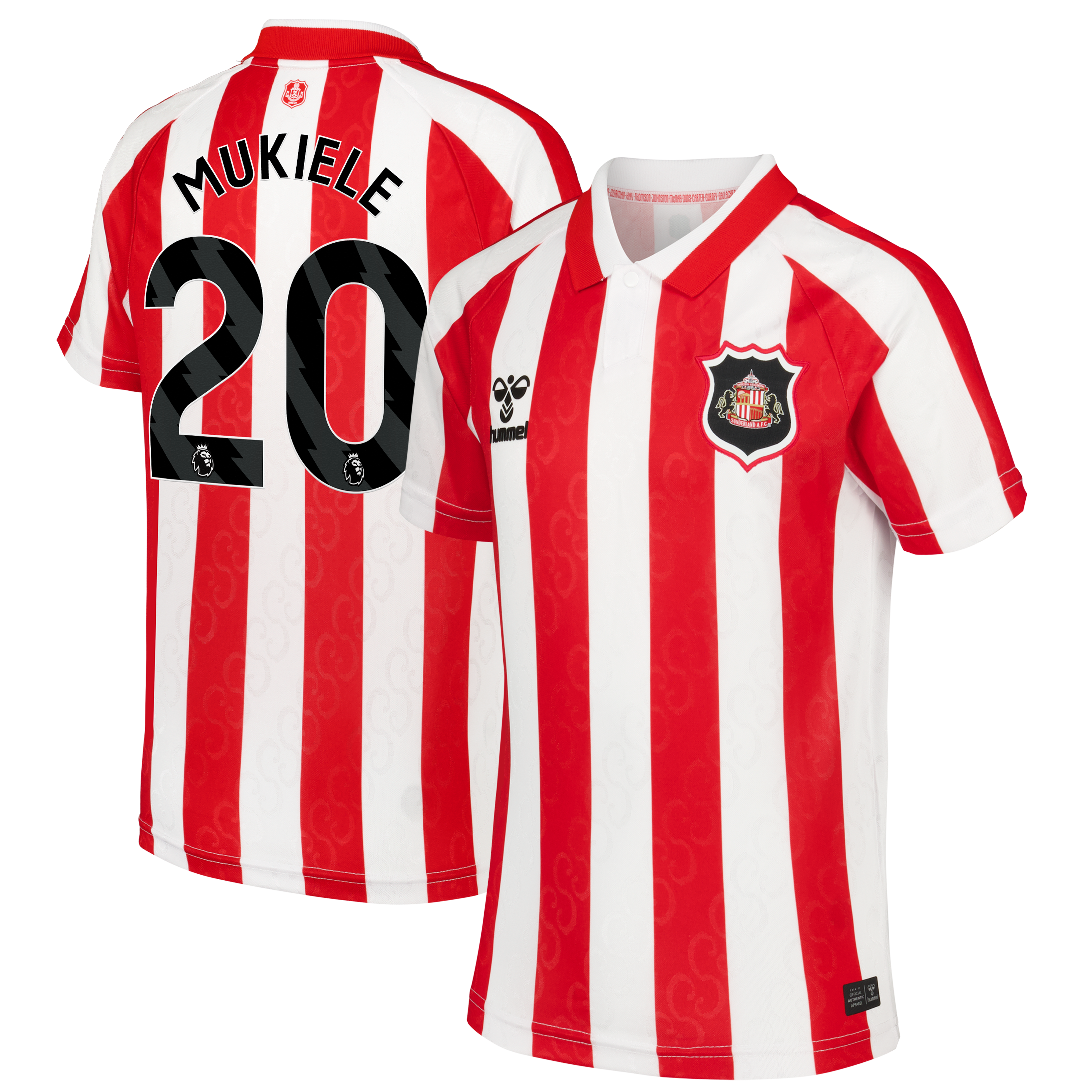 Sunderland Hummel Home Shirt 2026-27 - Kids with Mukiele 20 printing, , rebel_hi-res