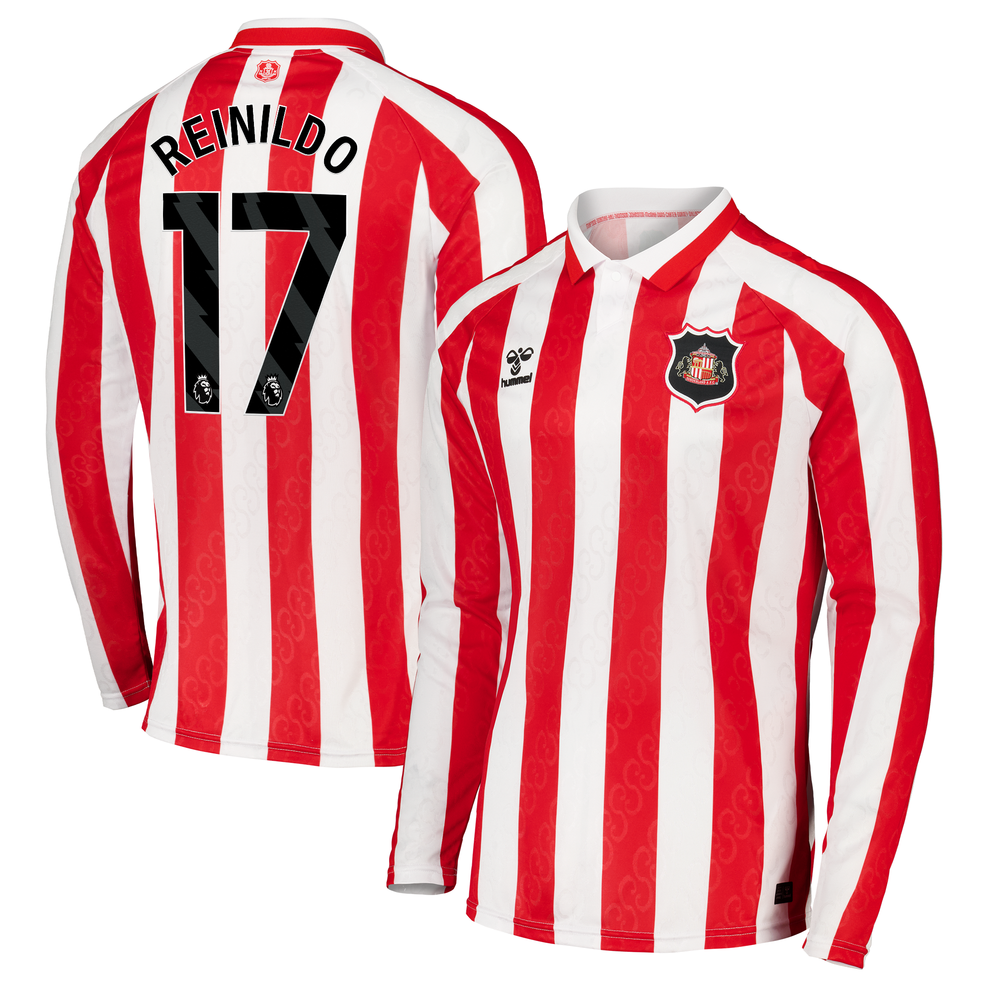 Sunderland Hummel Home Shirt 2026-27 - Long Sleeve - Kids with Reinildo 17 printing, , rebel_hi-res