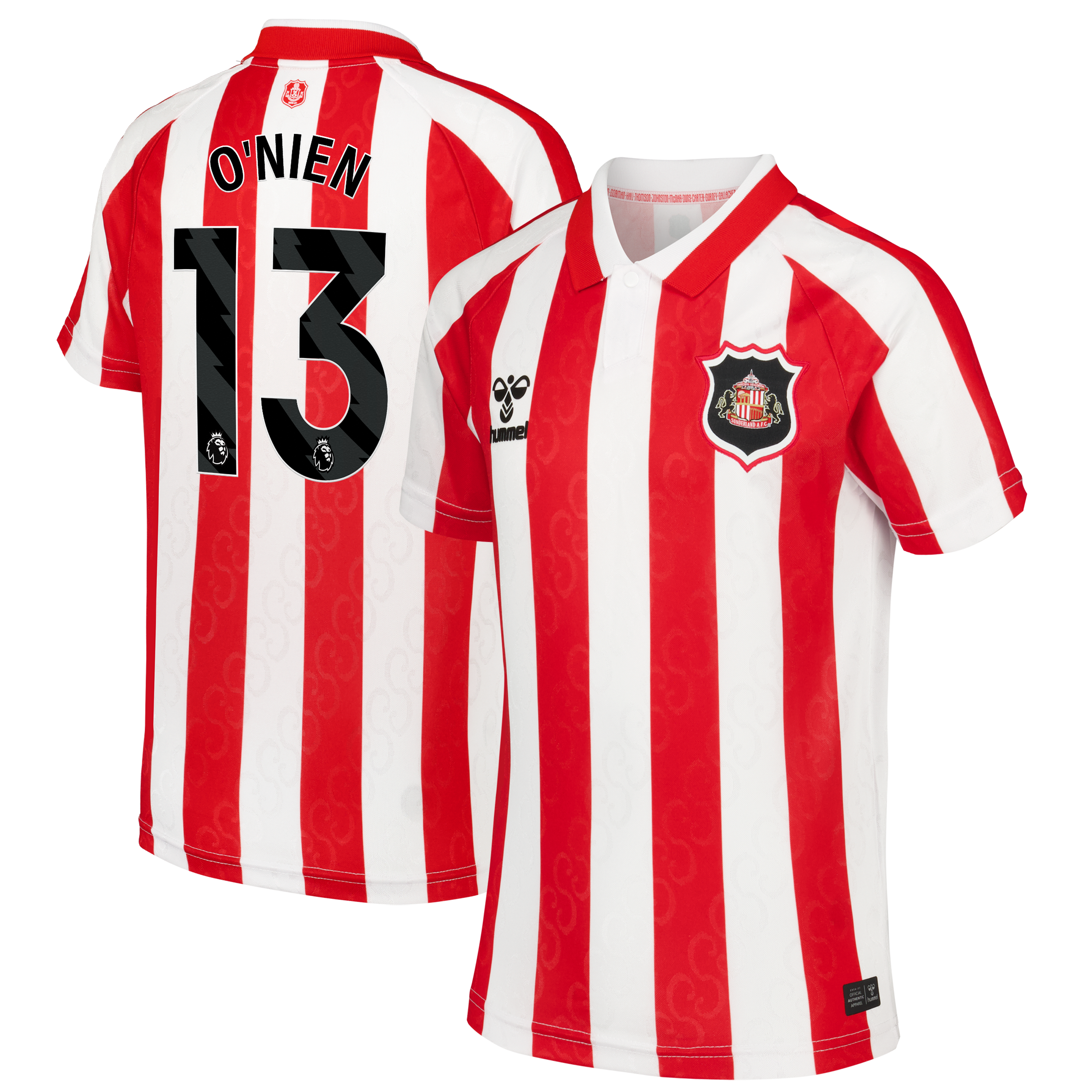 Sunderland Hummel Home Shirt 2026-27 - Kids with O'Nien 13 printing, , rebel_hi-res