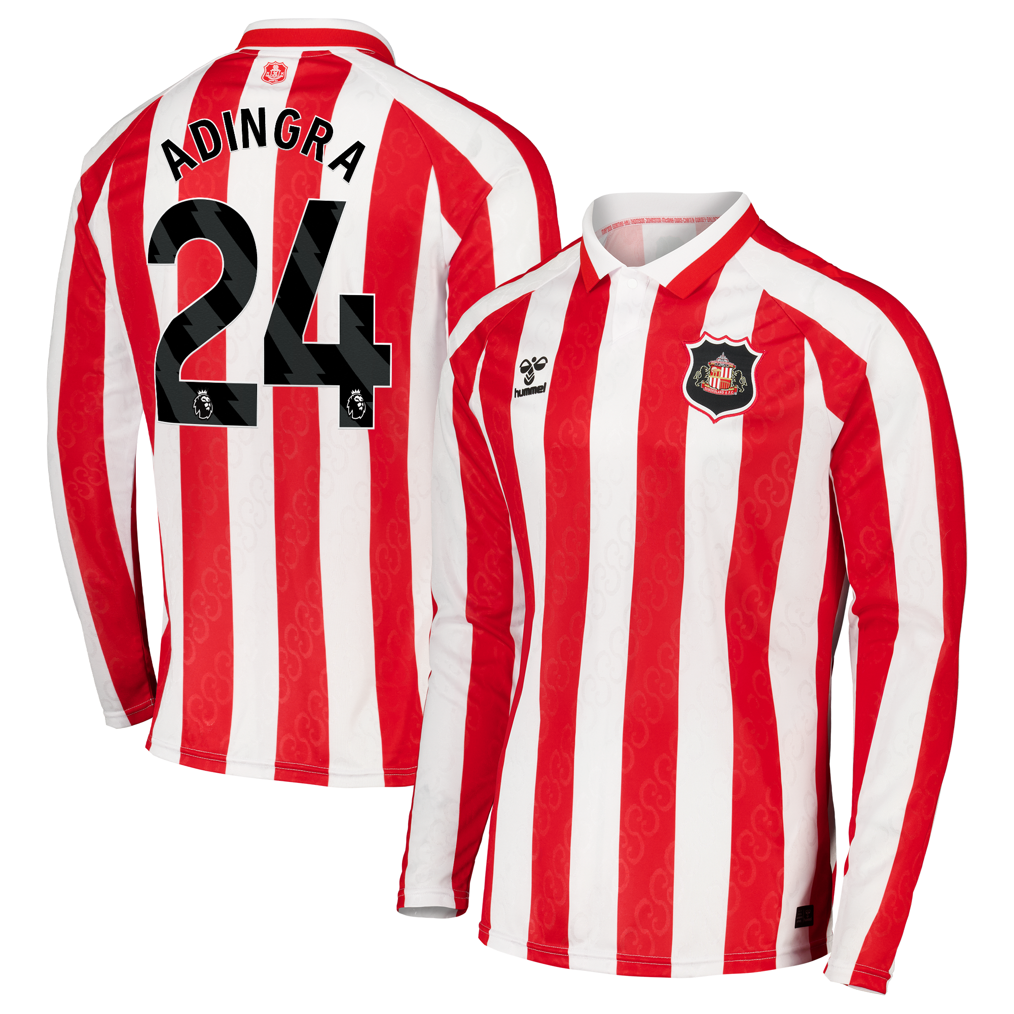 Sunderland Hummel Home Shirt 2026-27 - Long Sleeve - Kids with Adingra 24 printing, , rebel_hi-res