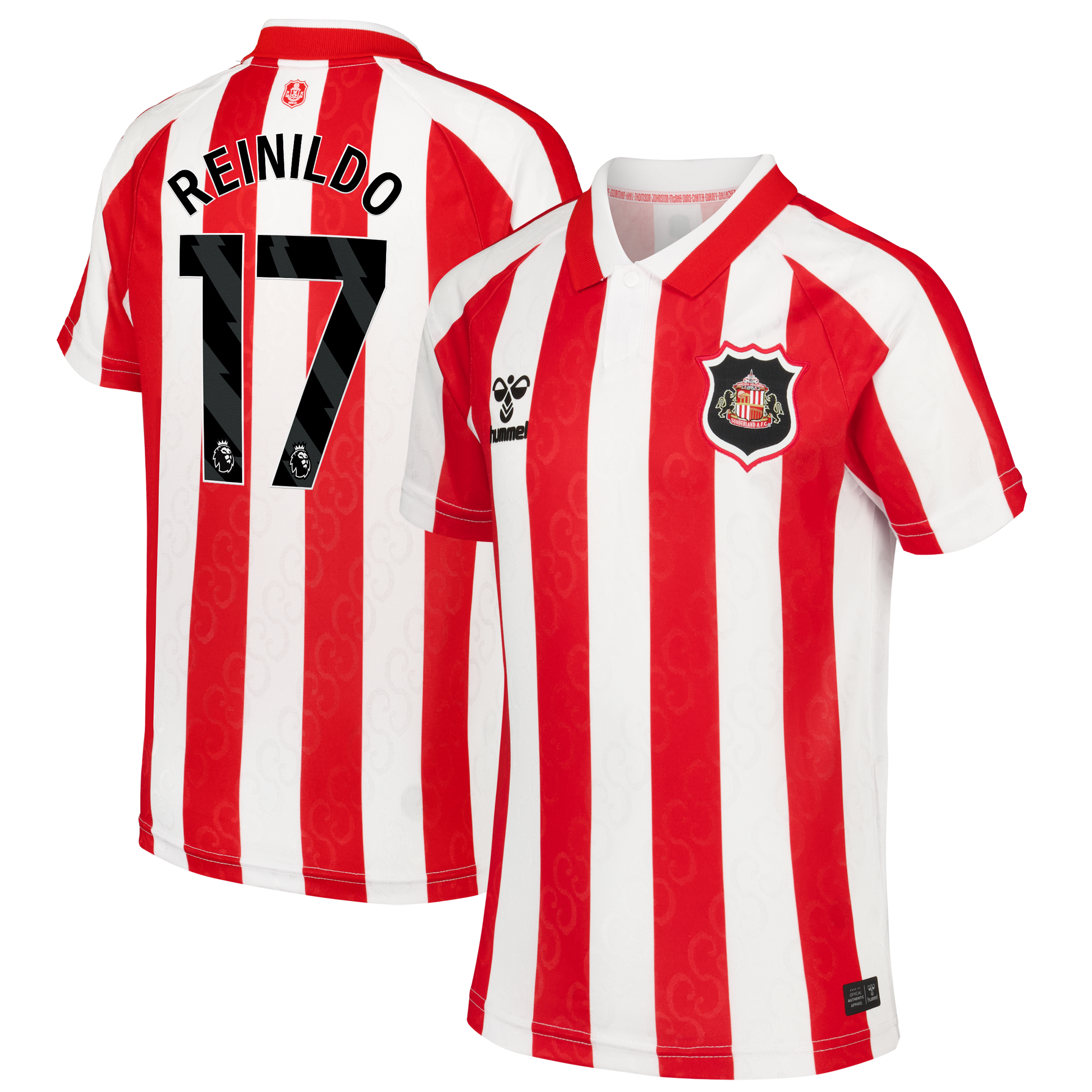 Sunderland Hummel Home Shirt 2026-27 - Kids with Reinildo 17 printing, , rebel_hi-res