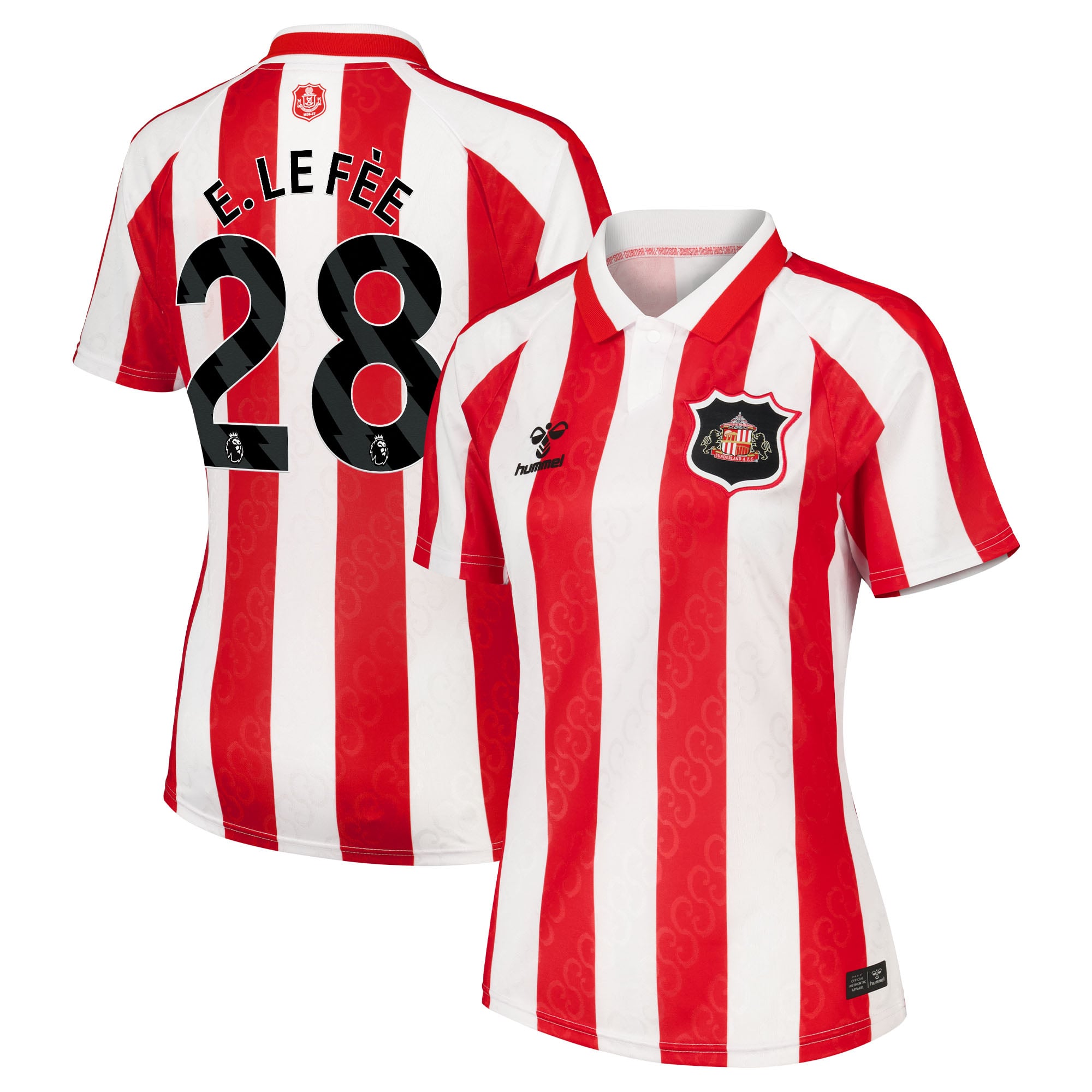 Sunderland Hummel Home Shirt 2026-27 - Womens with E. Le F&eacute;e 28 printing, , rebel_hi-res