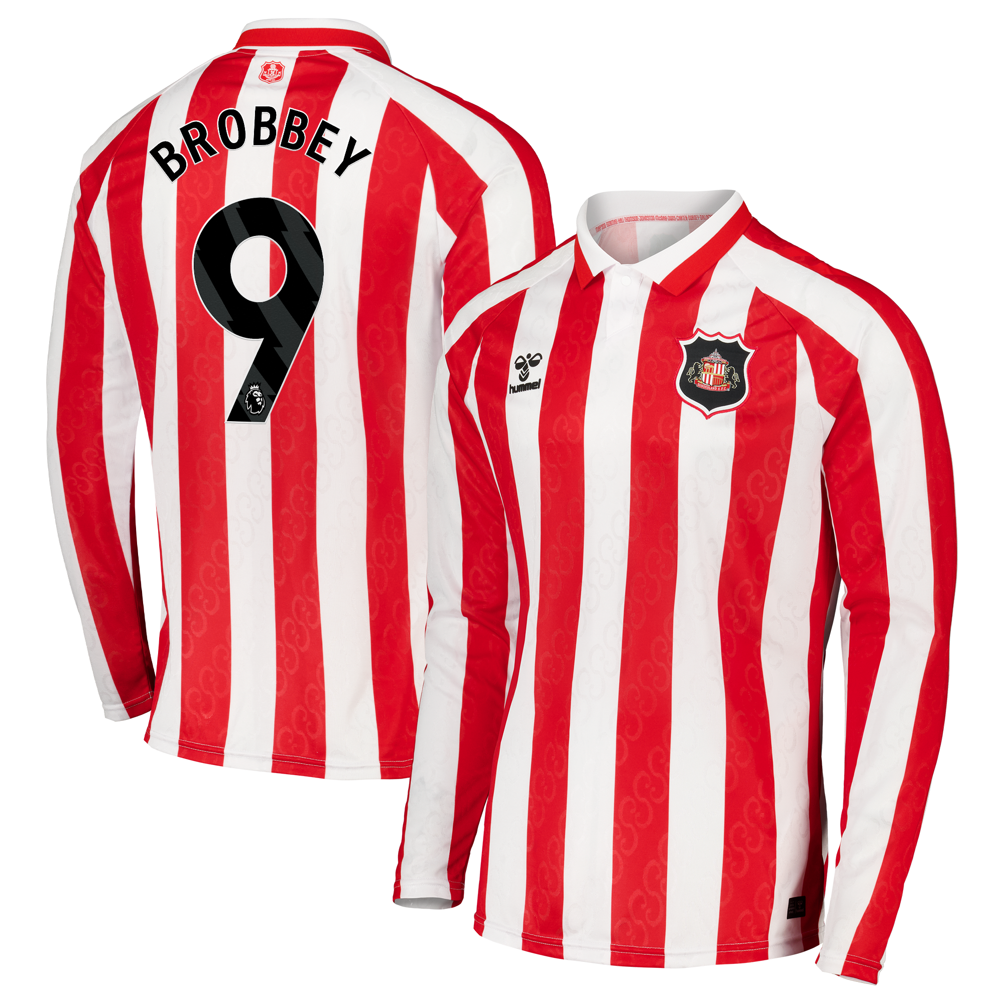 Sunderland Hummel Home Shirt 2026-27 - Long Sleeve - Kids with Brobbey 9 printing, , rebel_hi-res