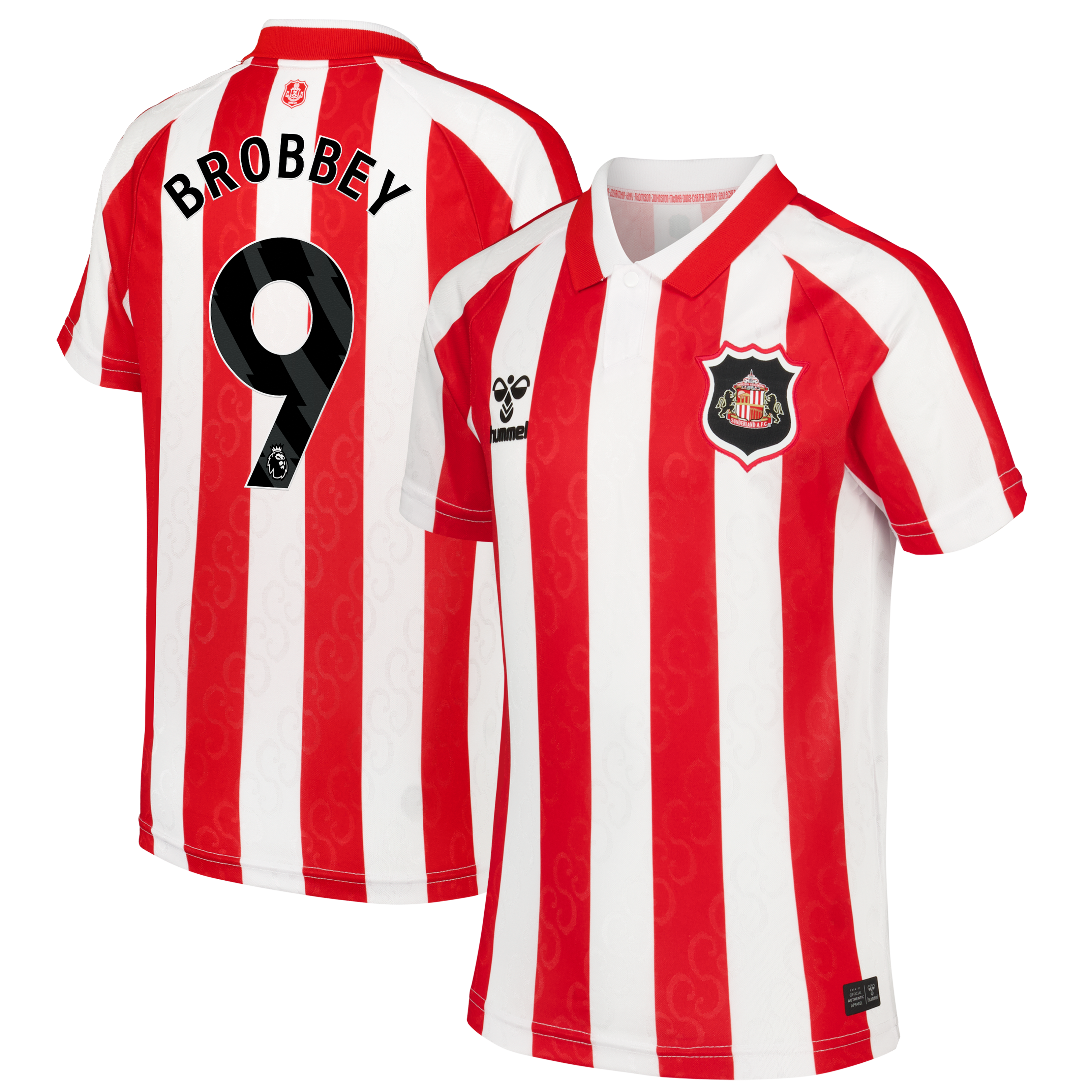 Sunderland Hummel Home Shirt 2026-27 - Kids with Brobbey 9 printing, , rebel_hi-res