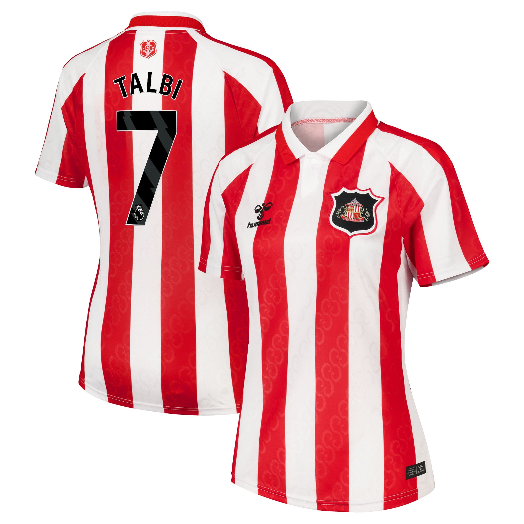 Sunderland Hummel Home Shirt 2026-27 - Womens with Talbi 7 printing, , rebel_hi-res