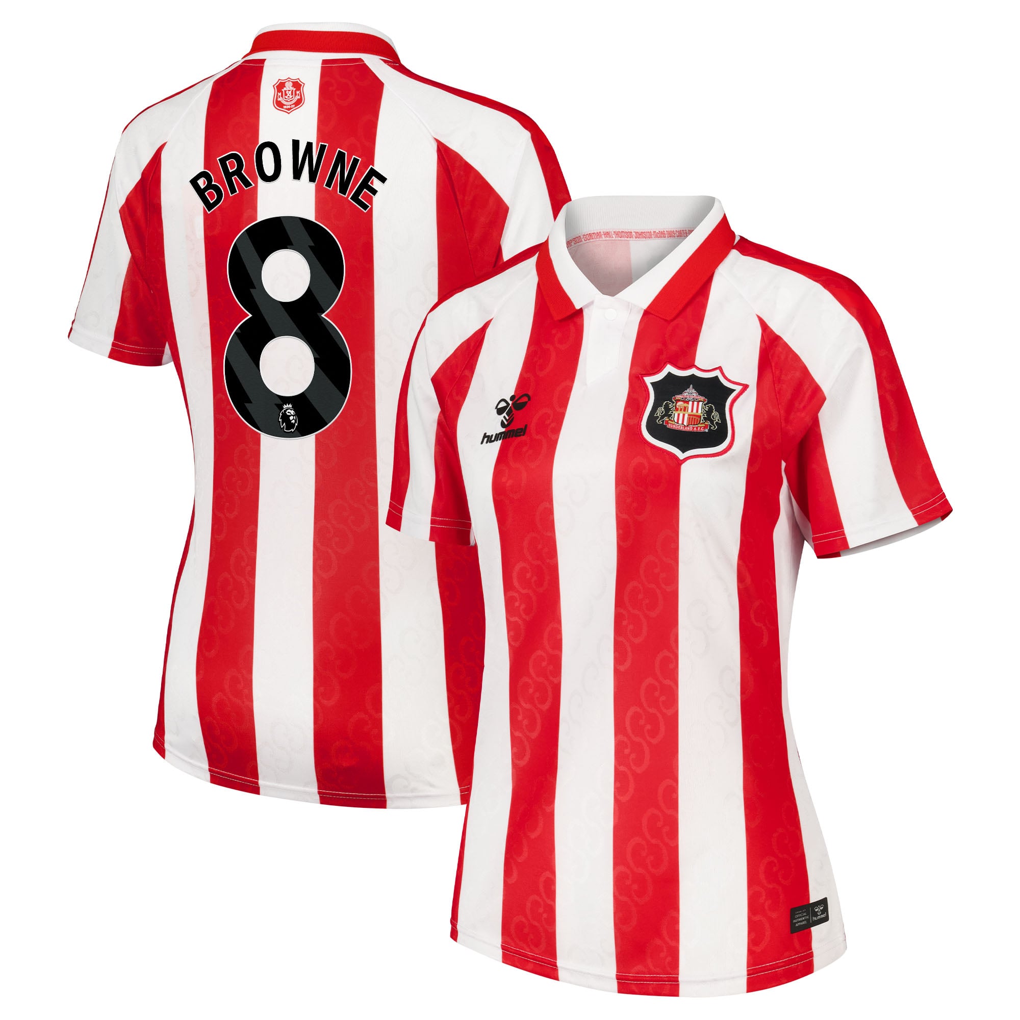 Sunderland Hummel Home Shirt 2026-27 - Womens with Browne 8 printing, , rebel_hi-res