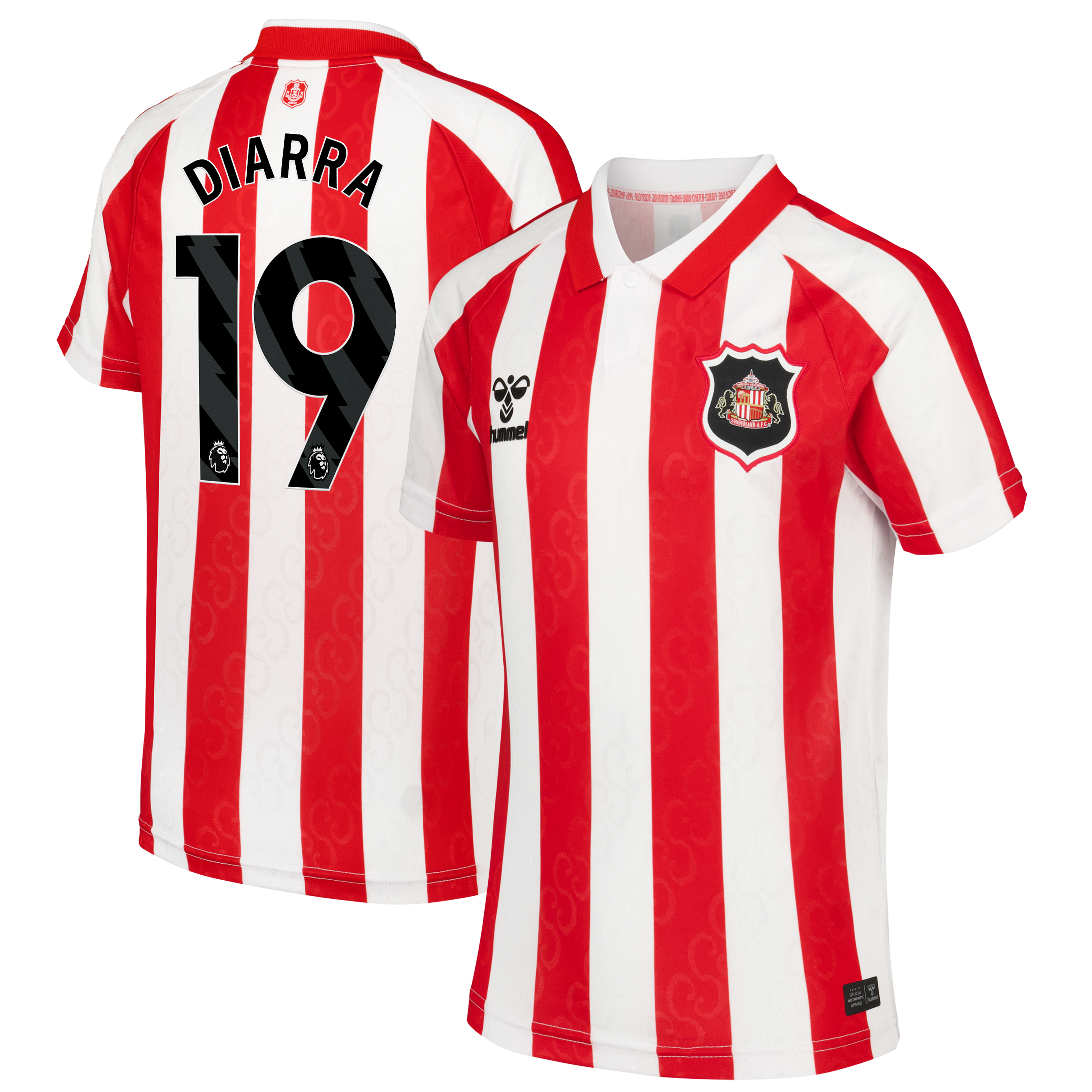 Sunderland Hummel Home Shirt 2026-27 - Kids with Diarra 19 printing, , rebel_hi-res