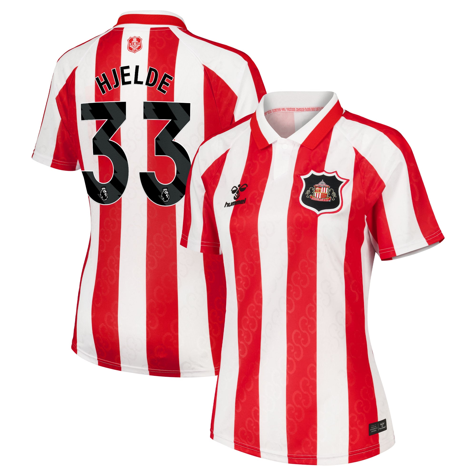 Sunderland Hummel Home Shirt 2026-27 - Womens with Hjelde 33 printing, , rebel_hi-res
