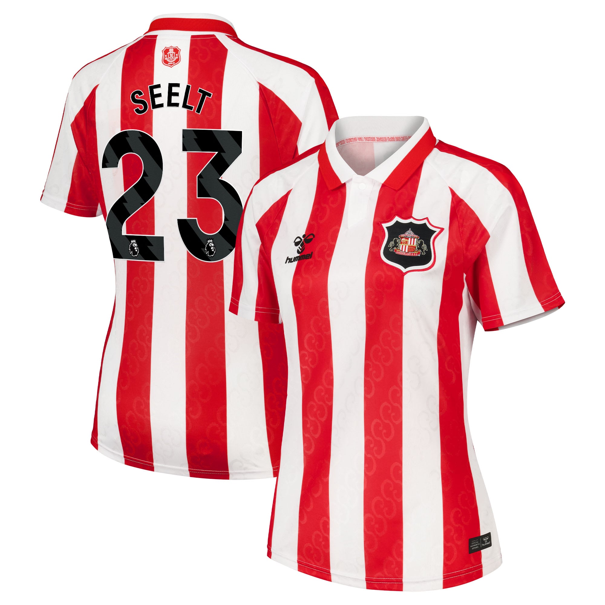 Sunderland Hummel Home Shirt 2026-27 - Womens with Seelt 23 printing, , rebel_hi-res