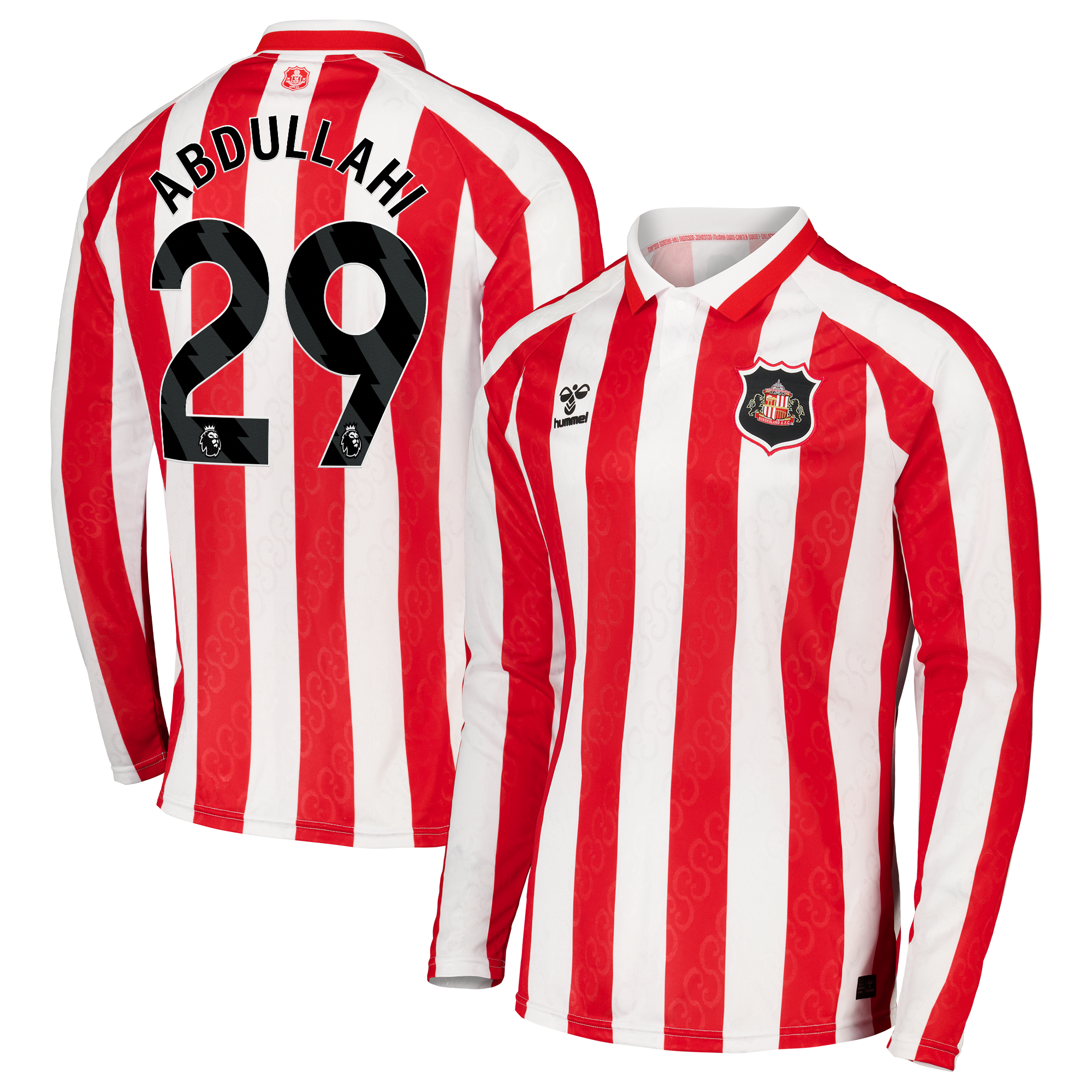 Sunderland Hummel Home Shirt 2026-27 - Long Sleeve - Kids with Abdullahi 29 printing, , rebel_hi-res