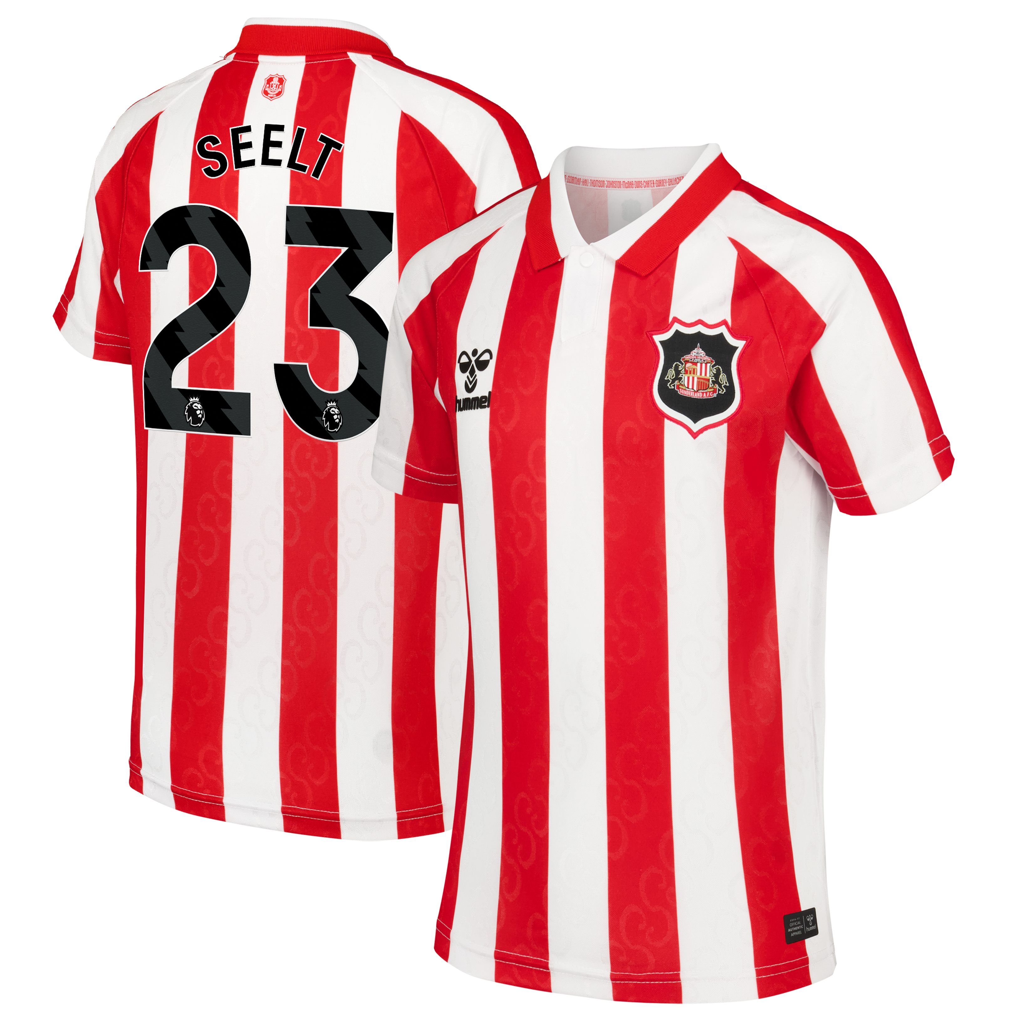 Sunderland Hummel Home Shirt 2026-27 - Kids with Seelt 23 printing, , rebel_hi-res