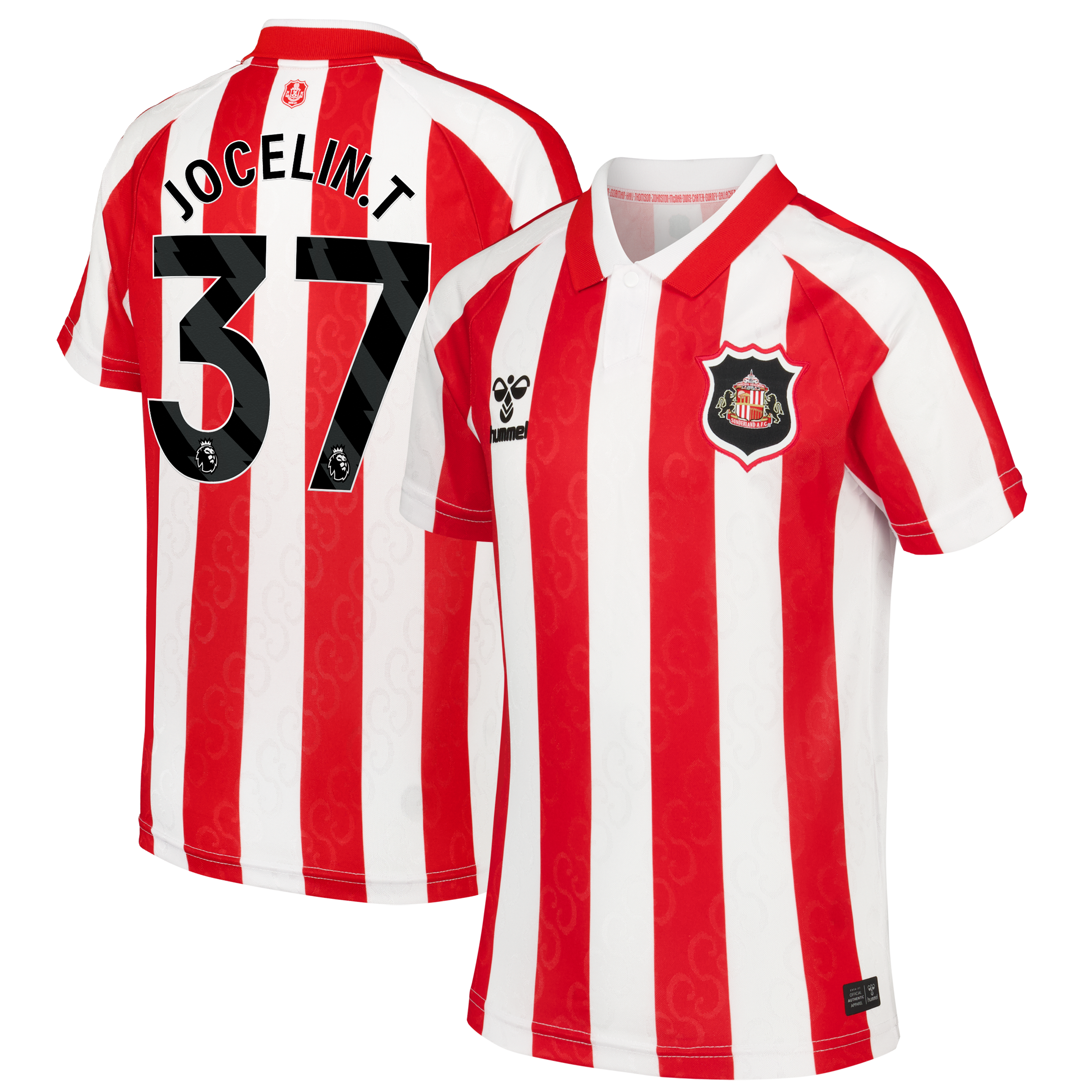 Sunderland Hummel Home Shirt 2026-27 - Kids with Jocelin.T 37 printing, , rebel_hi-res