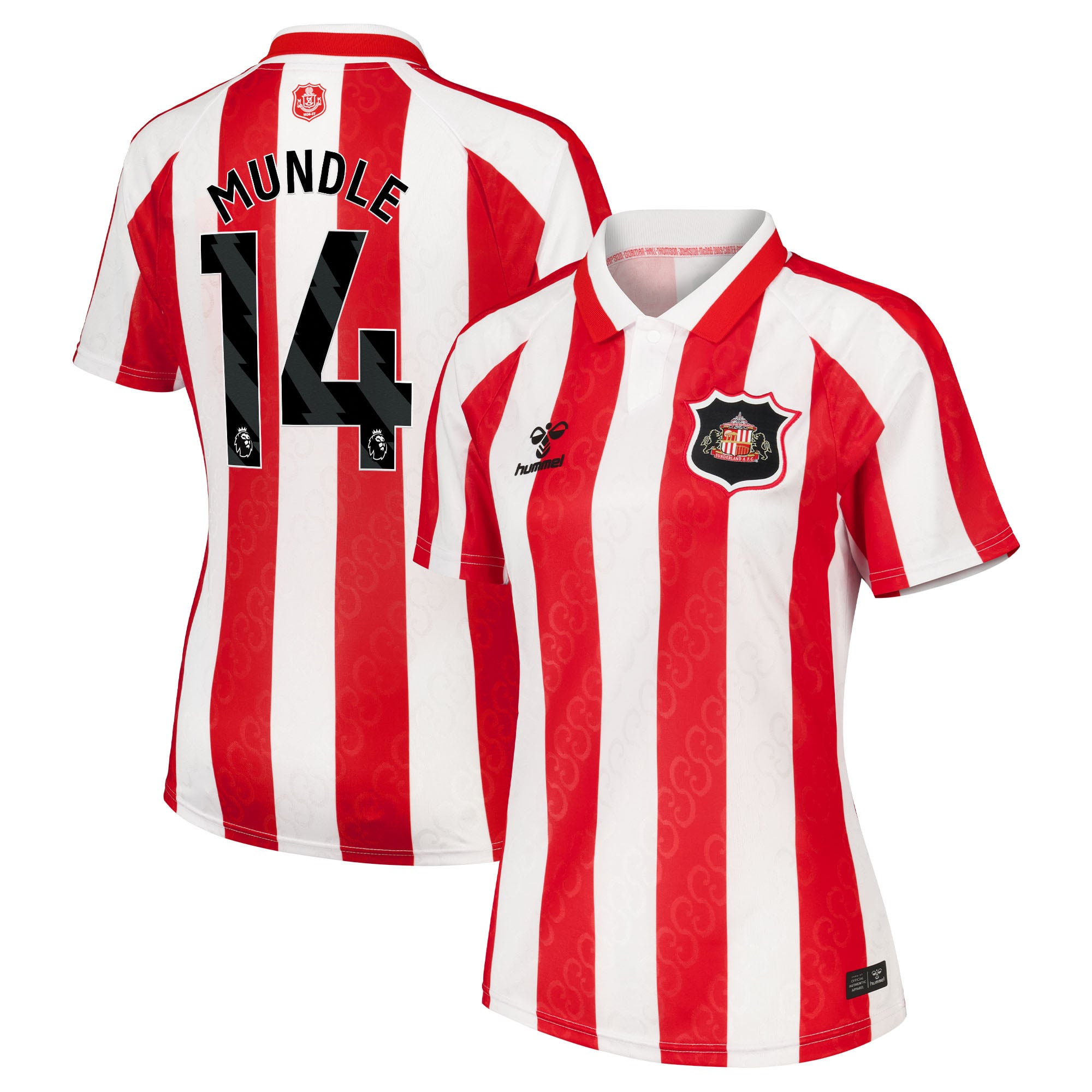 Sunderland Hummel Home Shirt 2026-27 - Womens with Mundle 14 printing, , rebel_hi-res